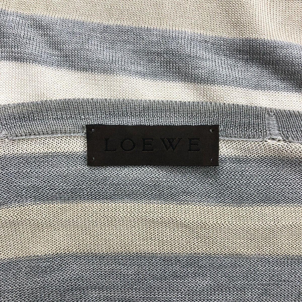 Loewe 🇮🇹 1990s Loewe 3D Striped Multicolor Longsleeve Tee Size US M / EU 48-50 / 2 - 6 Thumbnail