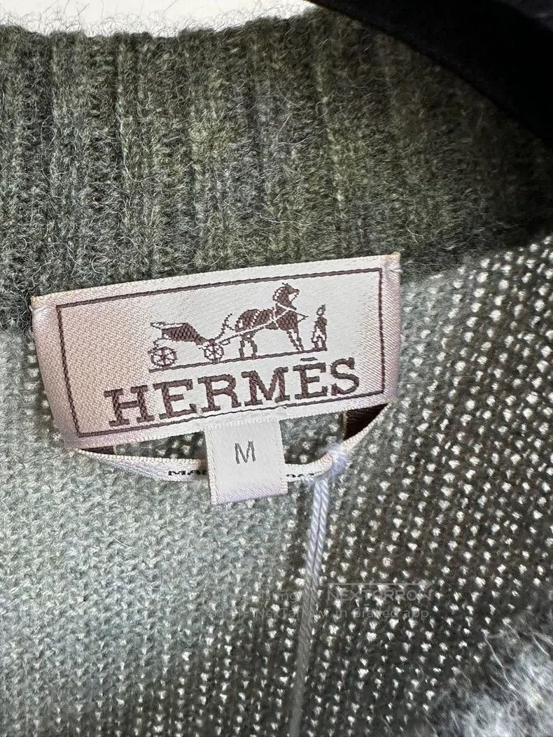 Hermes Hermes Autumn and winter men's sweater round neck knitwear Size US M / EU 48-50 / 2 - 2 Thumbnail