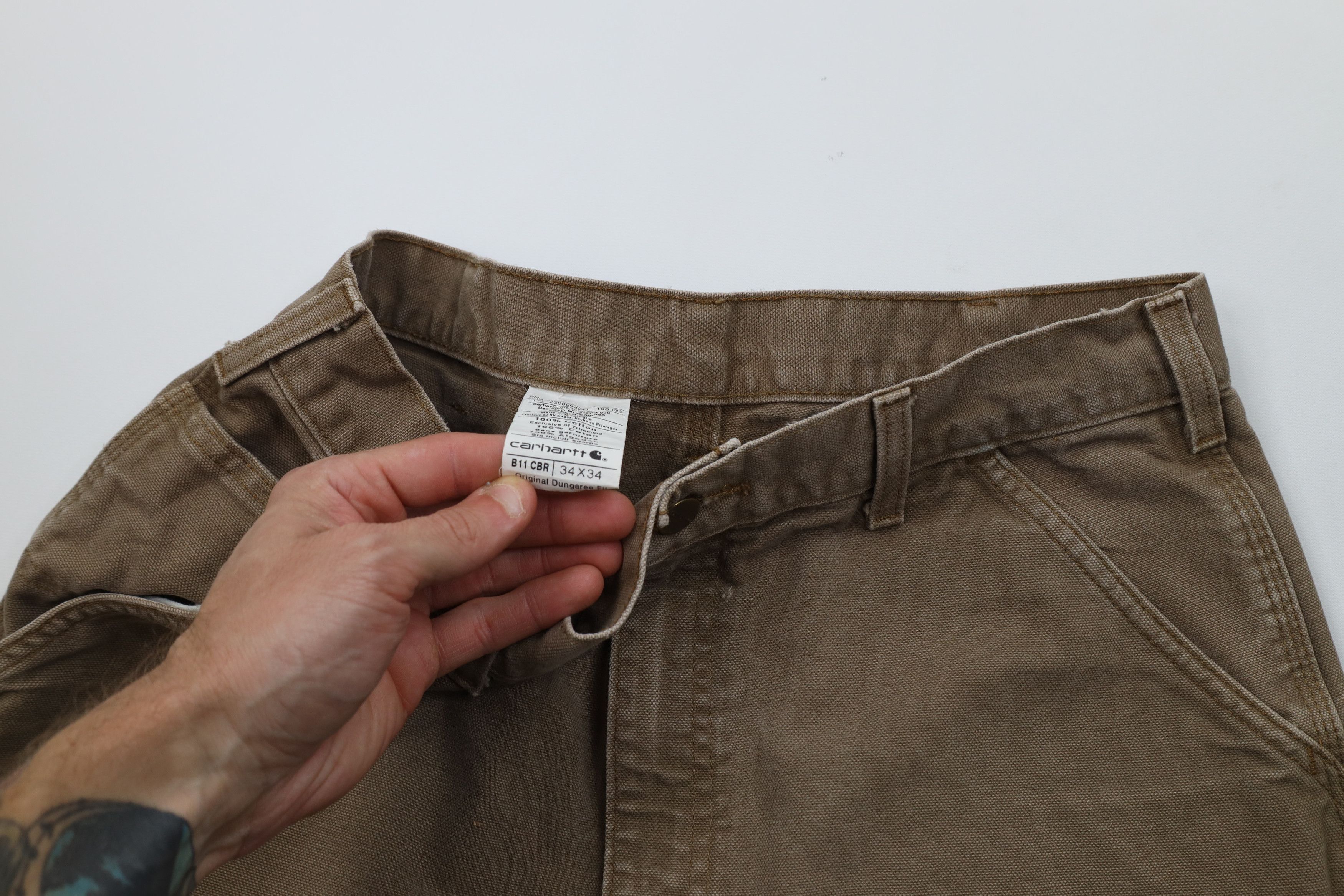 Carhartt Vintage Carhartt Canvas Dungaree Wide Leg Pants Canyon Brown Size US 32 / EU 48 - 10 Thumbnail