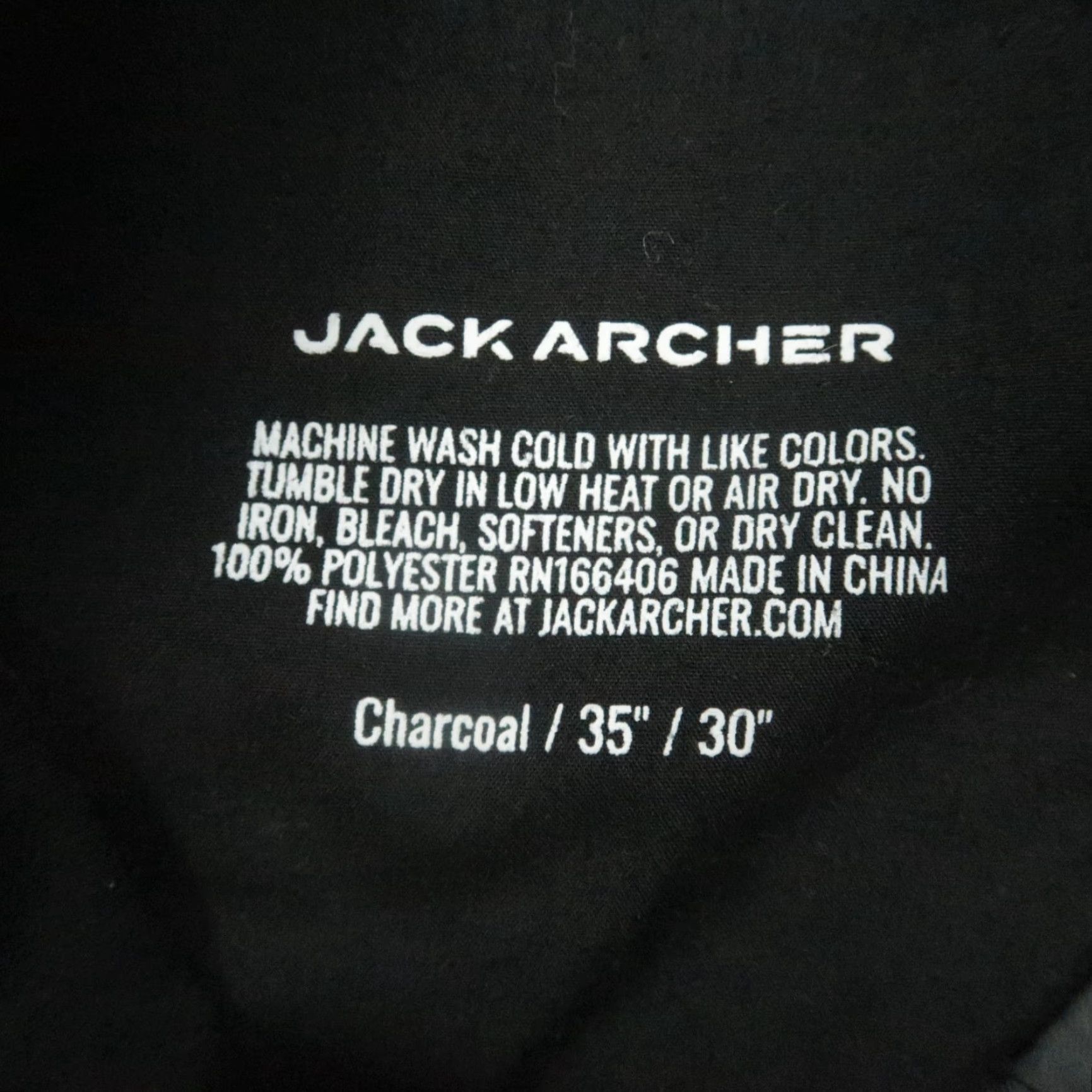 Vintage Jack Archer Pants Men 35x30 Charcoal Gray Jetsetter Tech Chino Trouser Travel Casual Workwear Summer Spring Fall 35in Gray Regular George? Size US 35 - 4 Thumbnail