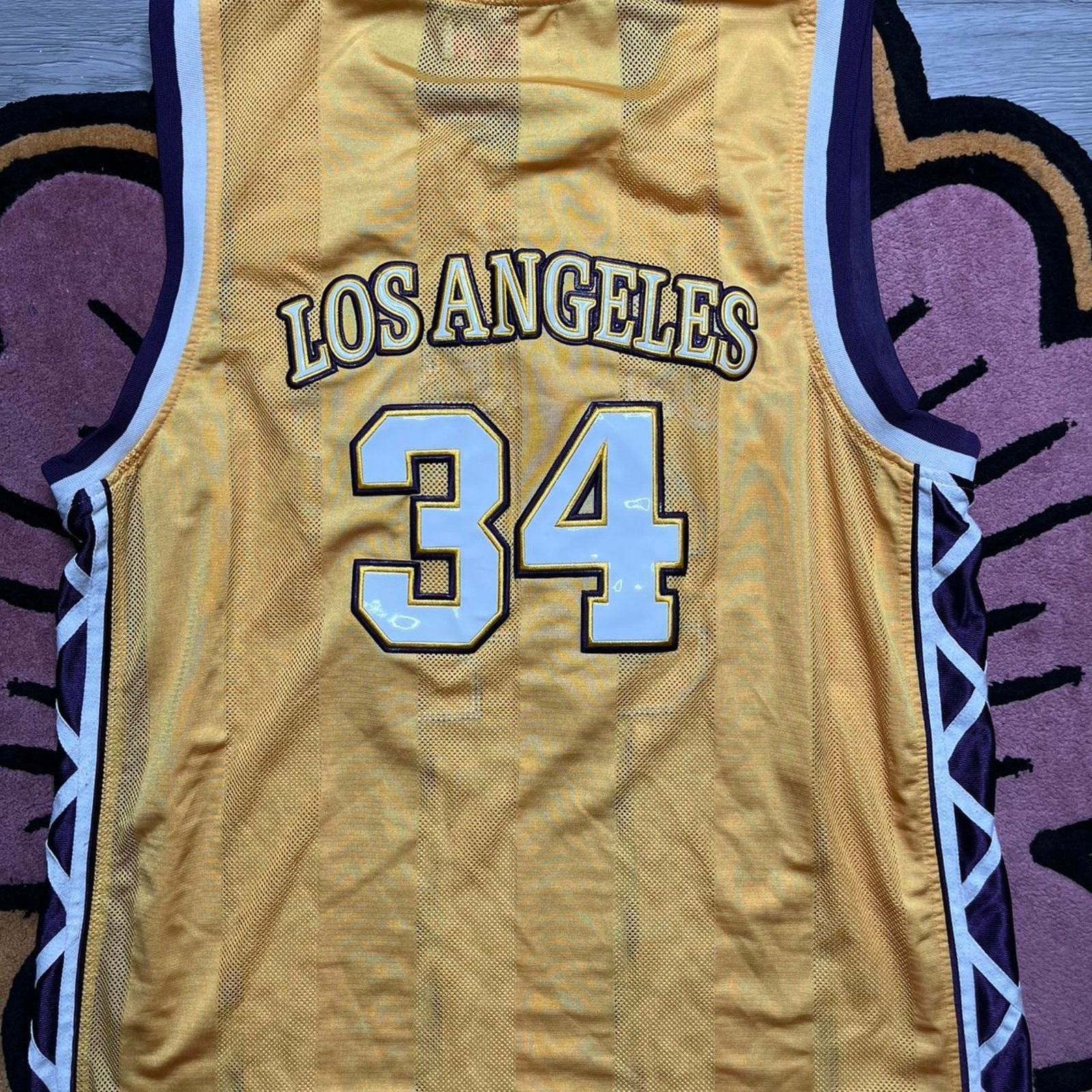 NBA × Vintage Vintage 212 NYC Los Angeles Embroidered Basketball Jersey Size US XXL / EU 58 / 5 - 7 Thumbnail