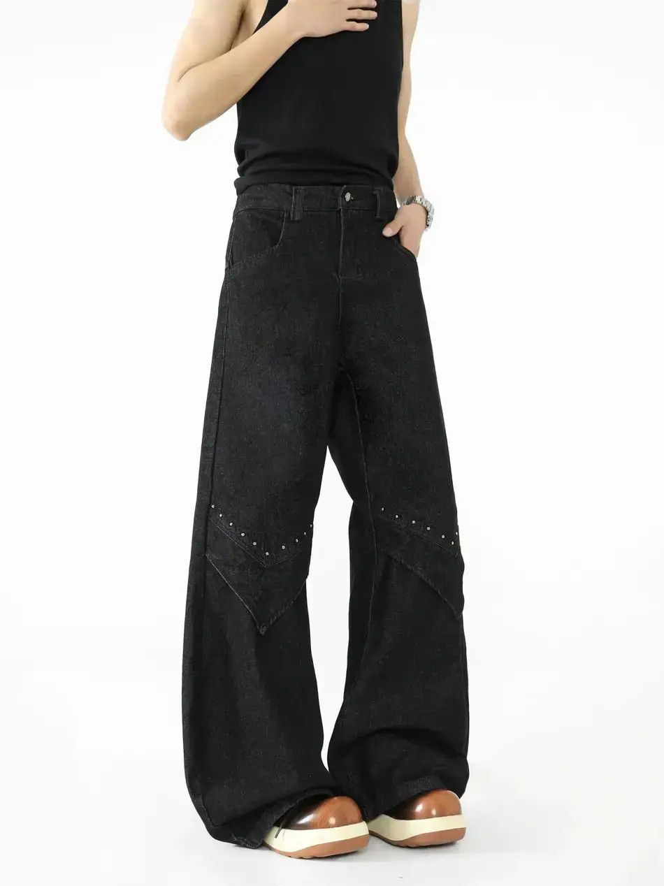 Japanese Brand Retro loose hip-hop wide leg jeans Size US 32 / EU 48 - 4 Thumbnail