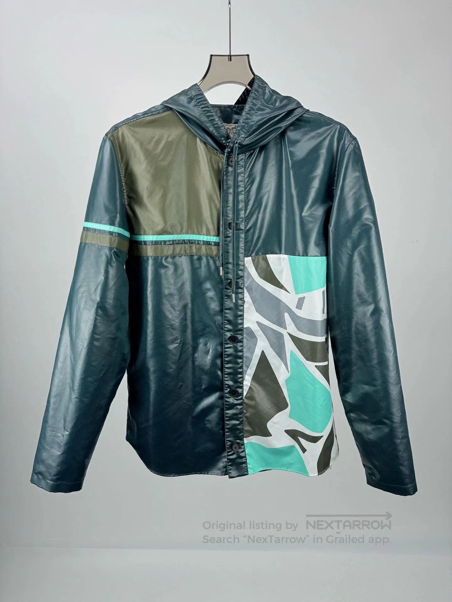 Hermes Hermes Runway Patchwork Hooded Jacket. Size US L / EU 52-54 / 3 - 1 Thumbnail