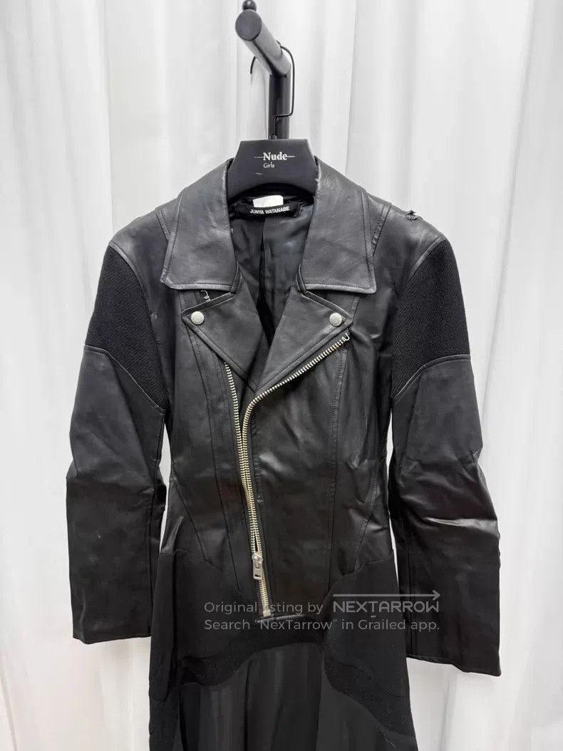 Junya Watanabe JUNYA WATANABE Asymmetrical Patchwork Leather Jacket Size US XS / EU 42 / 0 - 2 Thumbnail