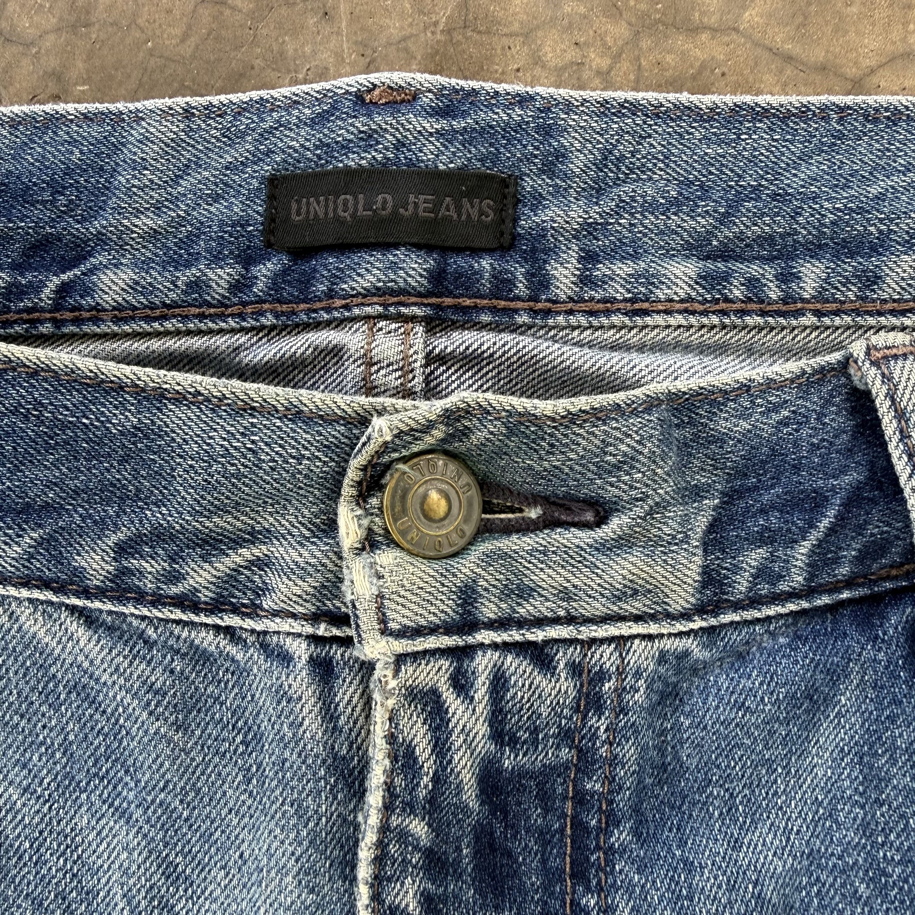 Japanese Brand Vintage Japanese Faded Mud Washer Denim Jean W38 Size US 38 / EU 54 - 5 Thumbnail