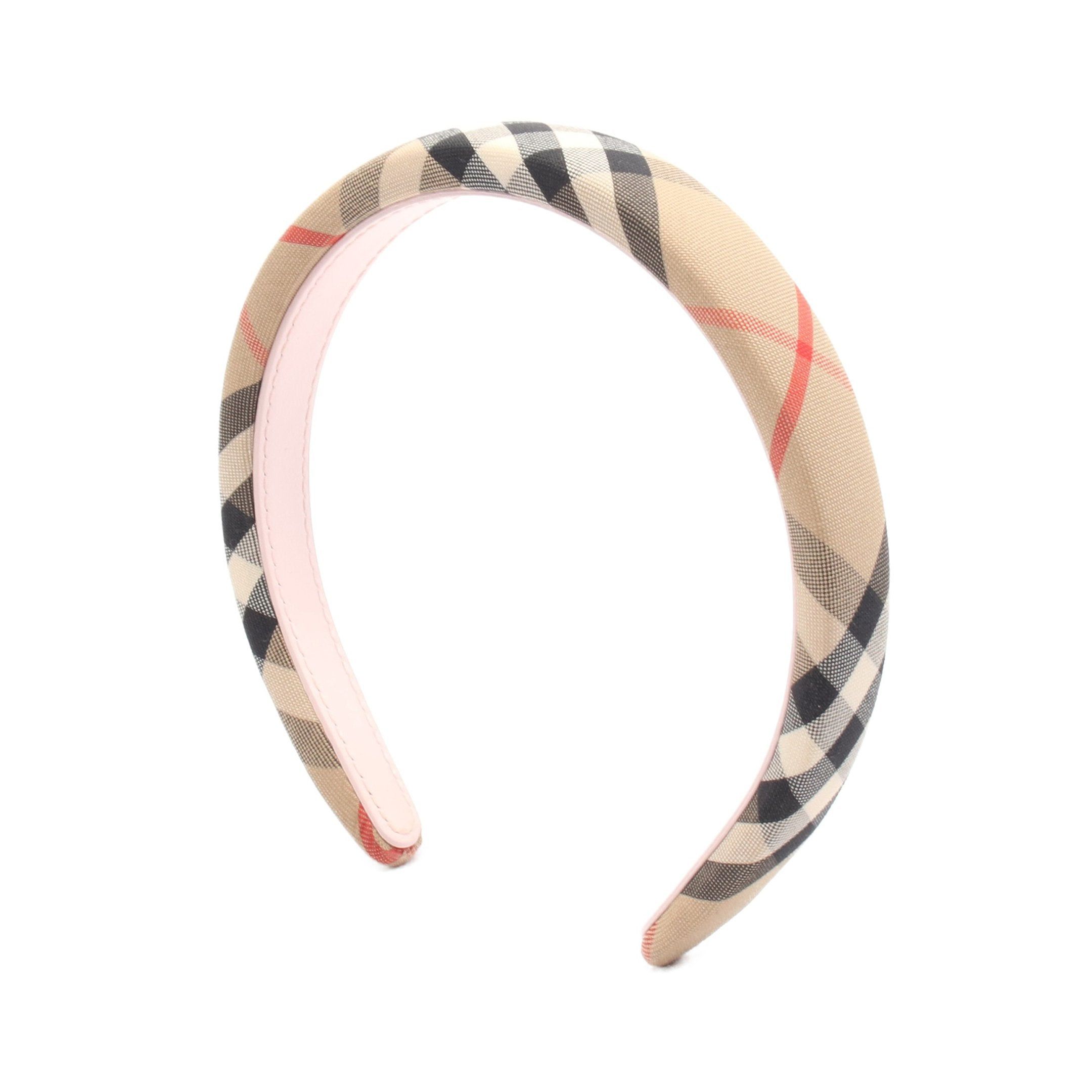 Burberry Burberry Headband Check Fabric Beige Multicolor Kids Size ONE SIZE - 1 Thumbnail