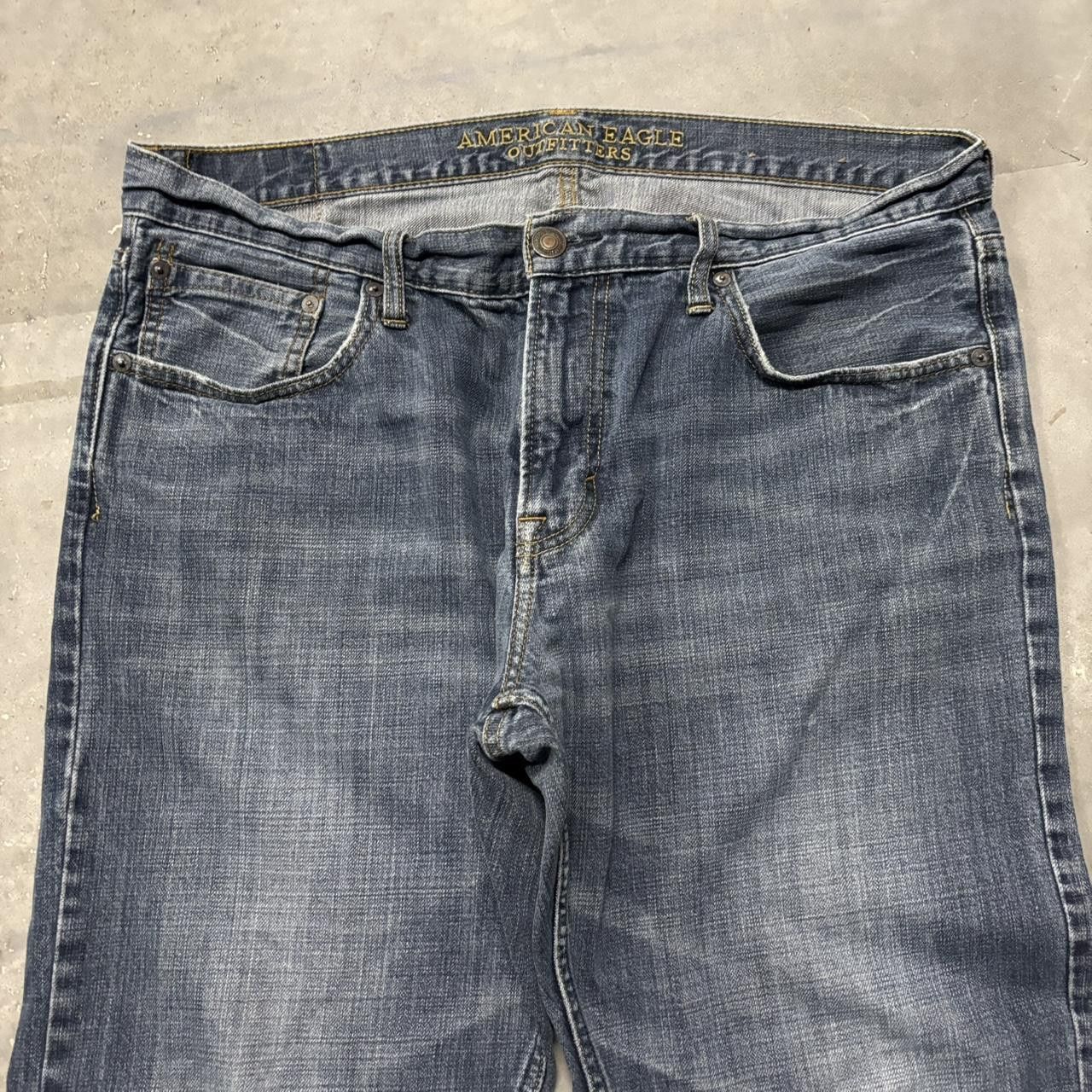 Japanese Brand × Vintage Crazy Vintage Y2K/2000s Grunge Dark Wash Denim Jeans! Size US 36 / EU 52 - 5 Thumbnail