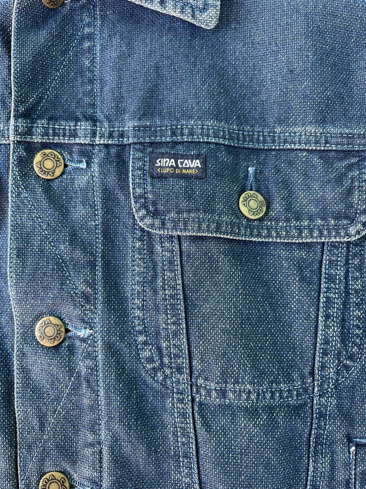 Japanese Brand Vintage Japan Denim jacket /Lupo Di Mare Sina cova Size US L / EU 52-54 / 3 - 4 Thumbnail