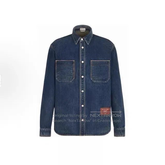 Dior Blue Denim Long Sleeve Button. Size US XS / EU 42 / 0 - 7 Thumbnail