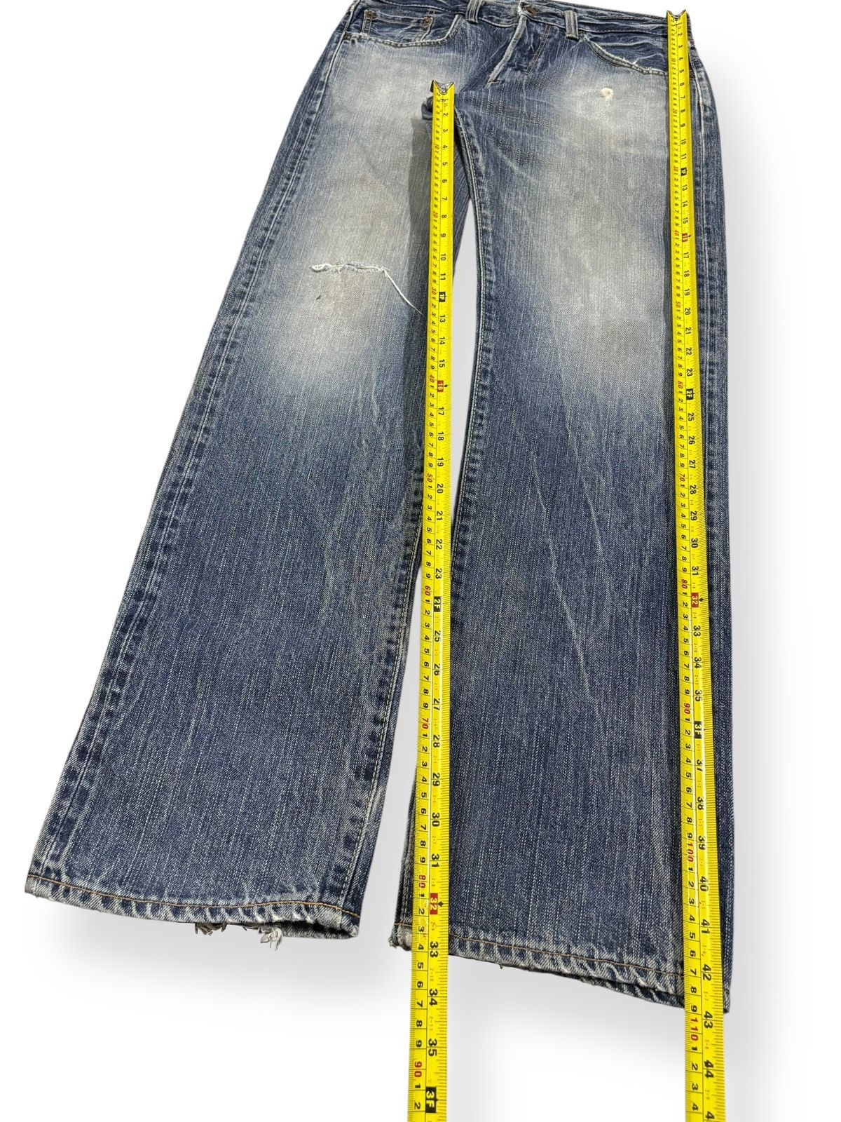 Edwin Vintage Edwin 505axx Selvedge Straight Leg Distressed Jeans Size US 32 / EU 48 - 16 Thumbnail