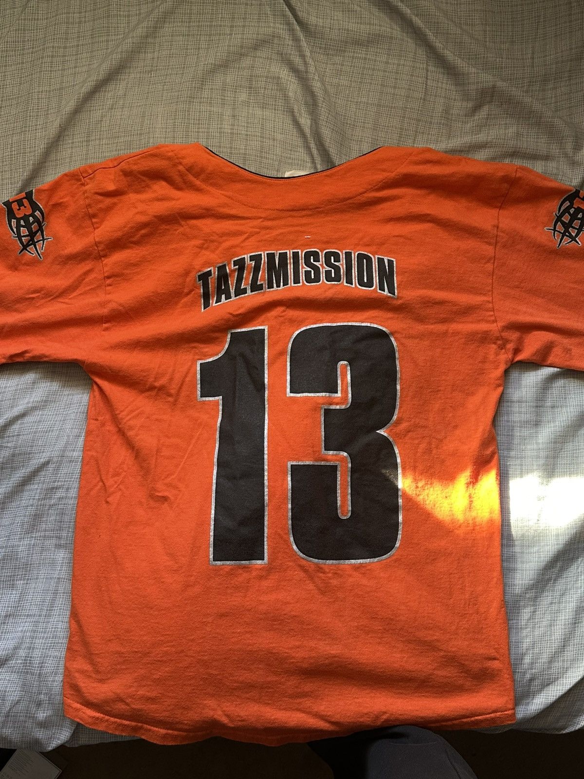 Vintage Vintage WWF “Tazz” Baseball Jersey Size US L / EU 52-54 / 3 - 4 Thumbnail