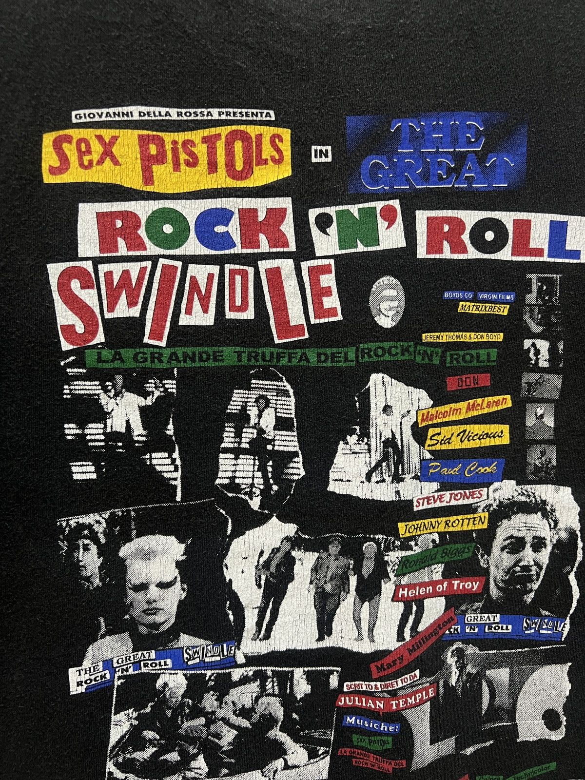 Band Tees Vintage Sex Pistols Film Band Tee Malcolm Mclaren Size US L / EU 52-54 / 3 - 4 Thumbnail