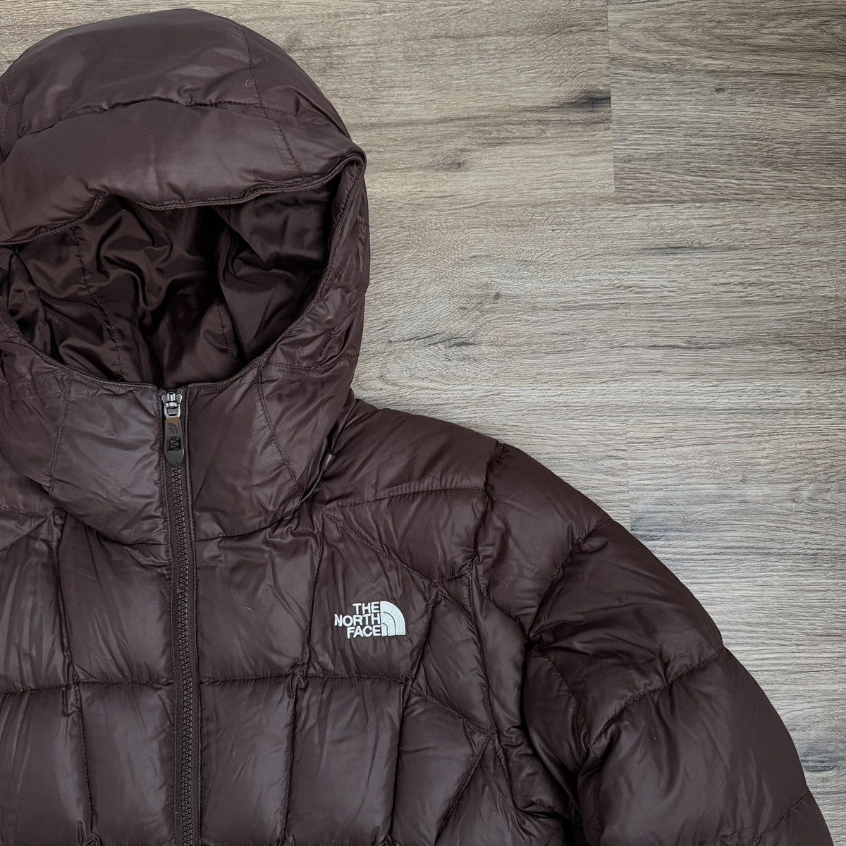 The North Face Brown The North Face 600 Hooded Puffer Jacket Ski Snow Size M / US 6-8 / IT 42-44 - 2 Thumbnail