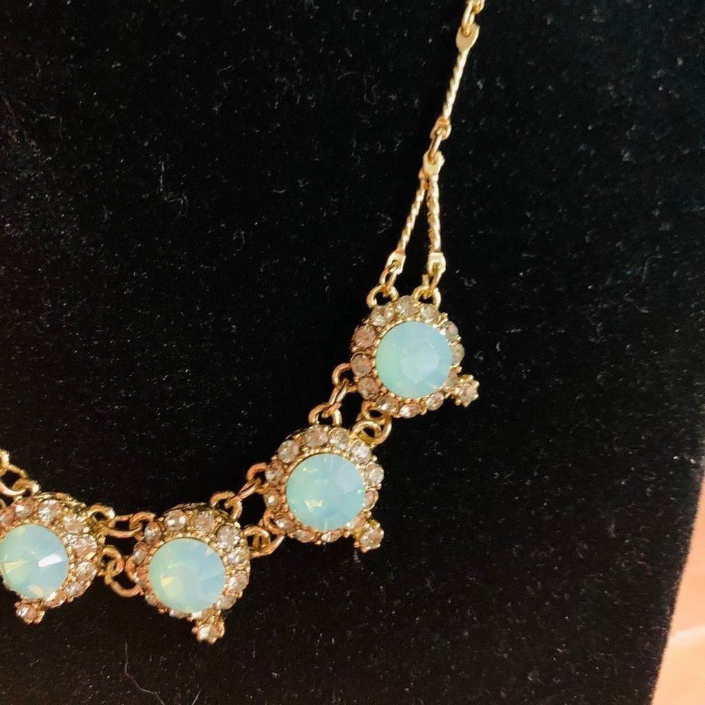 Vintage Vintage gold plated jewelry set w precious stones Size ONE SIZE - 2 Thumbnail