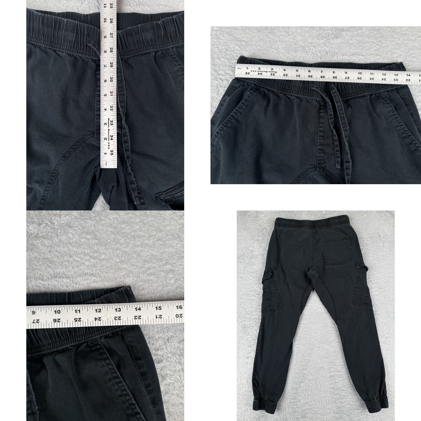 Cotton On Cotton On Womens Jeans Pants Tapered Cargo Black Cotton Blend 90s Army Style Smal 30x26 Size 28" / US 6 / IT 42 - 8 Thumbnail