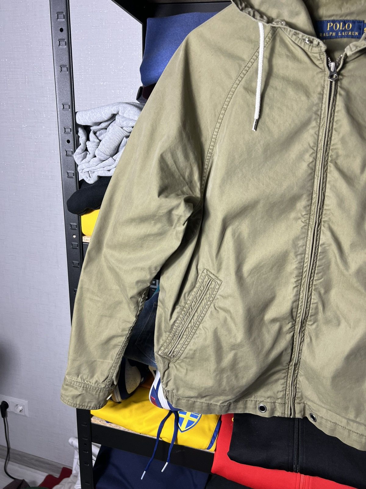 Polo Ralph Lauren 🧥 Polo Ralph Lauren Lightweight Hooded Jacket Olive Green Size US S / EU 44-46 / 1 - 8 Thumbnail