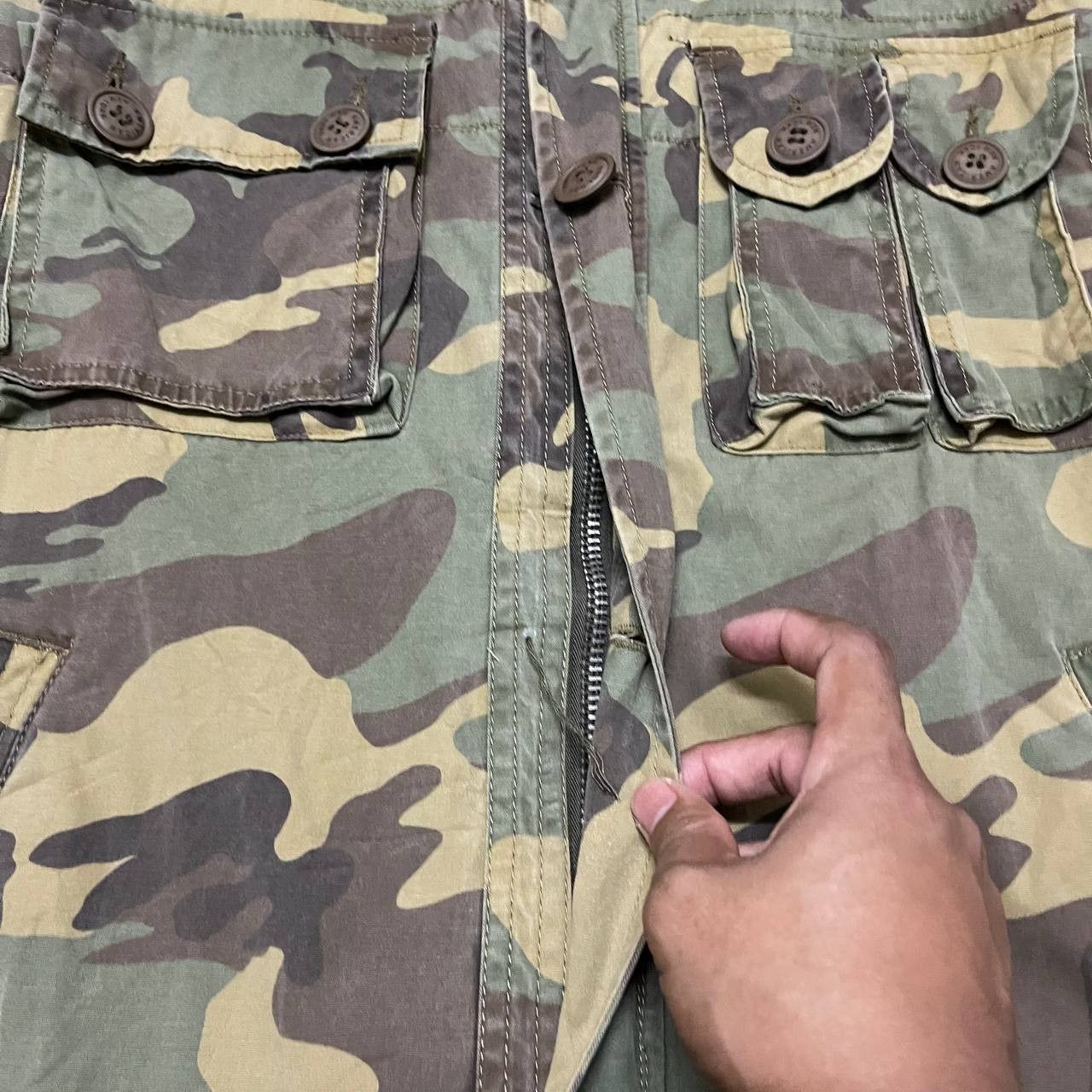 Abercrombie & Fitch Vintage American & Fitch New York Camo Jacket Size US L / EU 52-54 / 3 - 5 Thumbnail