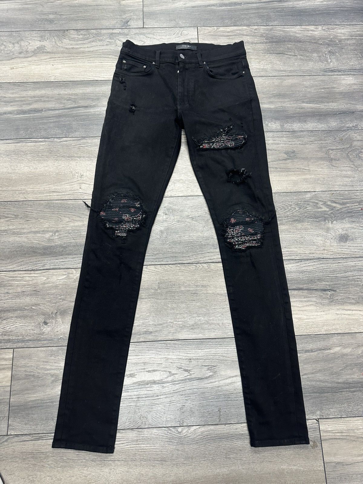 Amiri Mx 1 Bandana Jeans | Grailed
