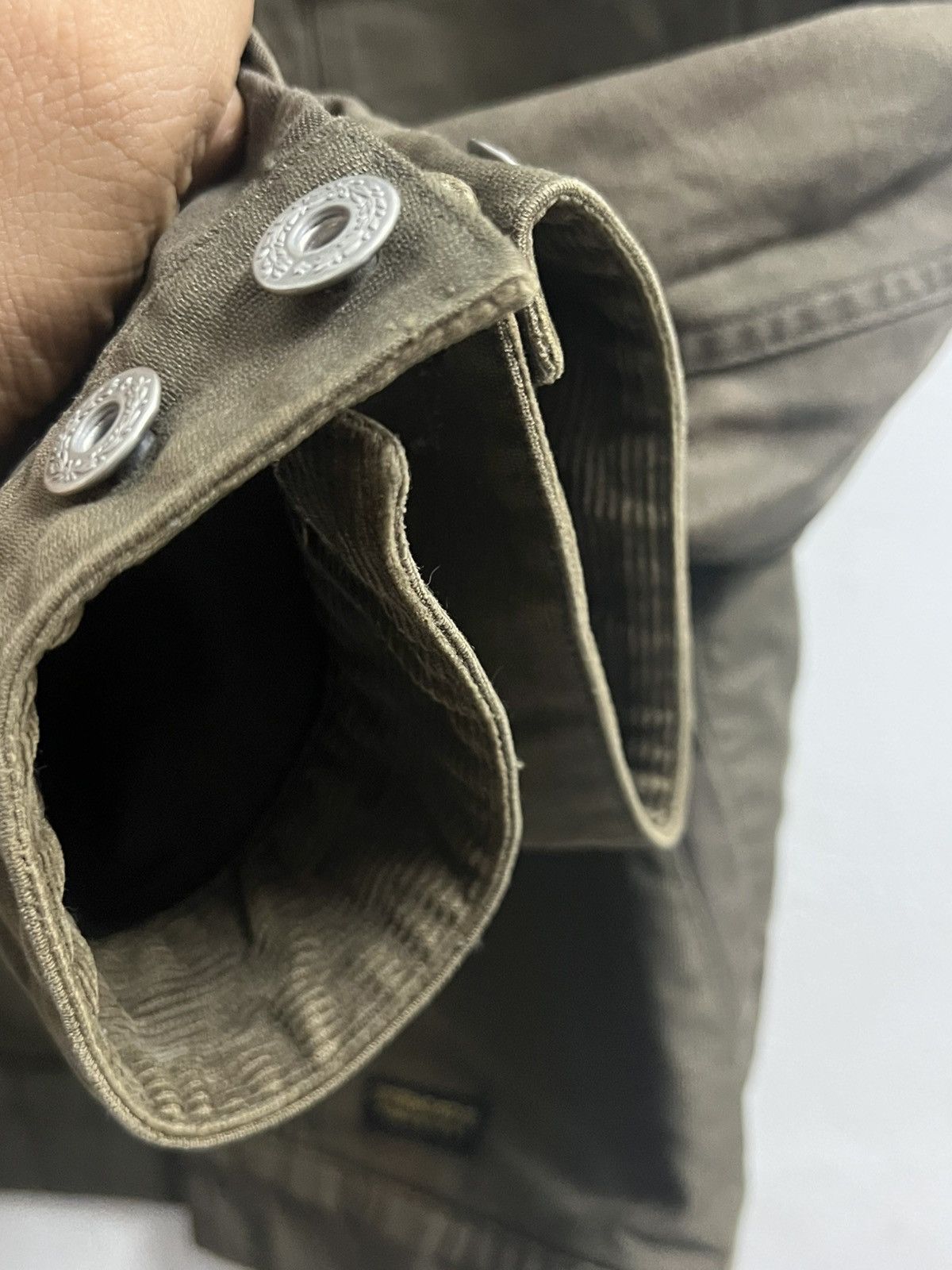 COVERNAT × Vintage Vintage Covernat trucker jacket collar cuduroy army green Size US L / EU 52-54 / 3 - 10 Thumbnail