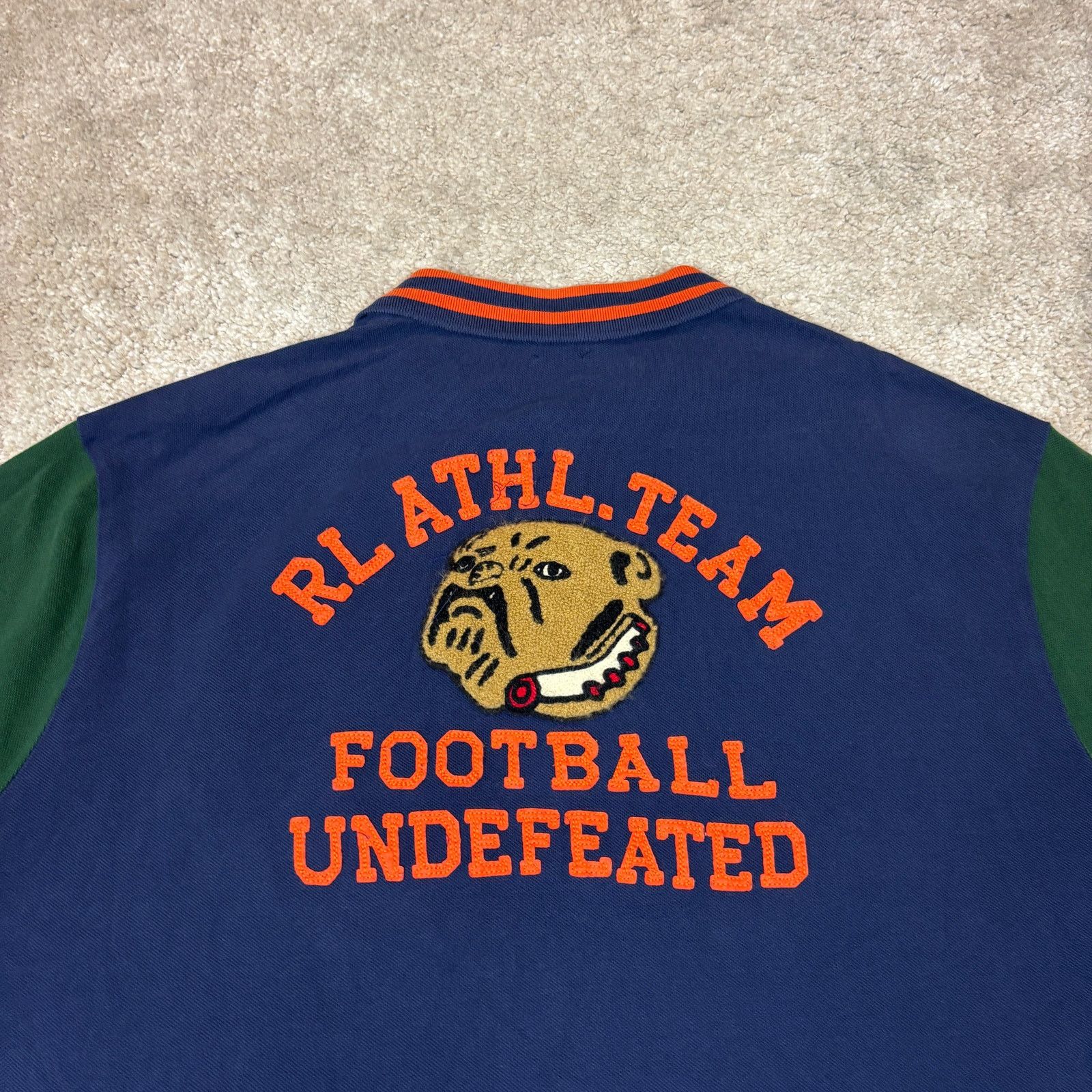 Polo Ralph Lauren Polo Ralph Lauren P Wing Chenile Football Bulldog Men's 2XL Size US XXL / EU 58 / 5 - 4 Thumbnail