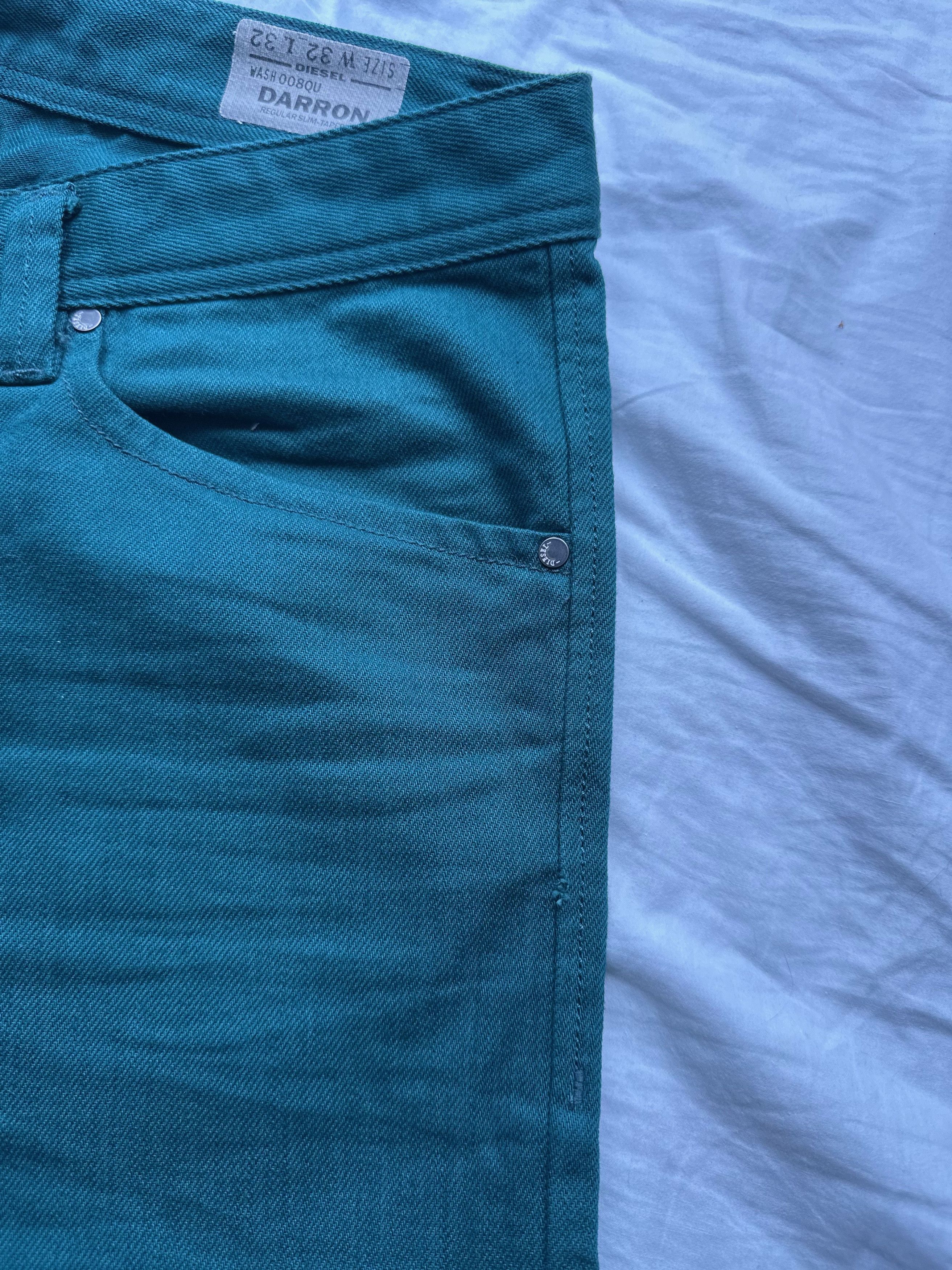 Diesel Diesel Darron 008QU Regular Slim Tapered Jeans Mens 32 x 32 Size US 32 / EU 48 - 11 Thumbnail