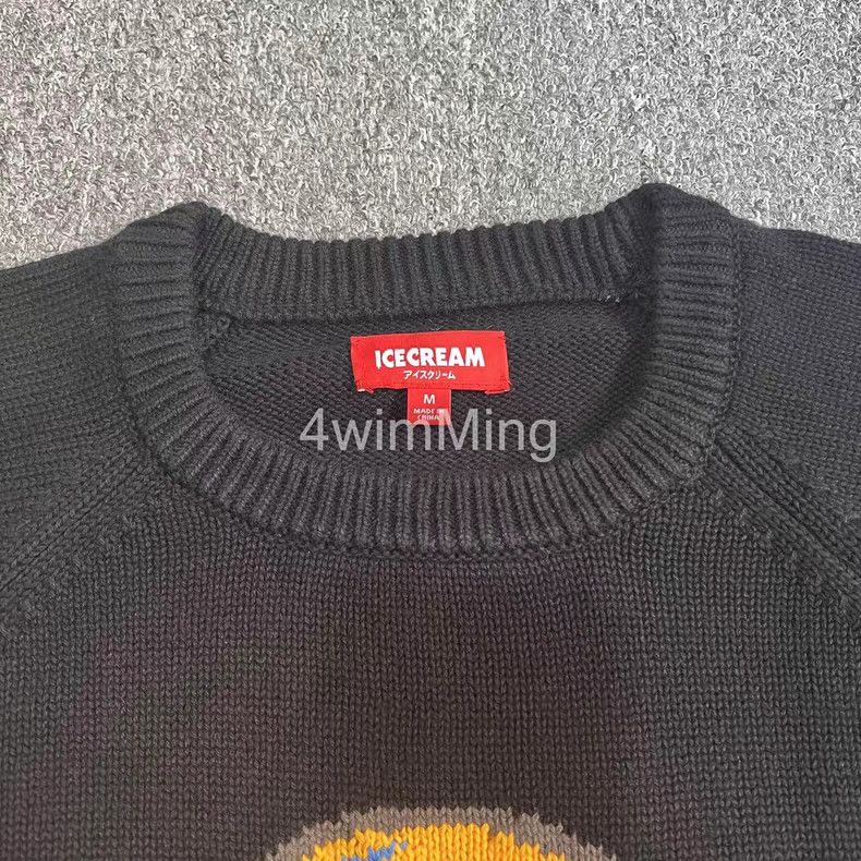 Billionaire Boys Club BBC ICECREAM Intarsia Knit Ice Cream Sweater Q7 Size US M / EU 48-50 / 2 - 5 Thumbnail