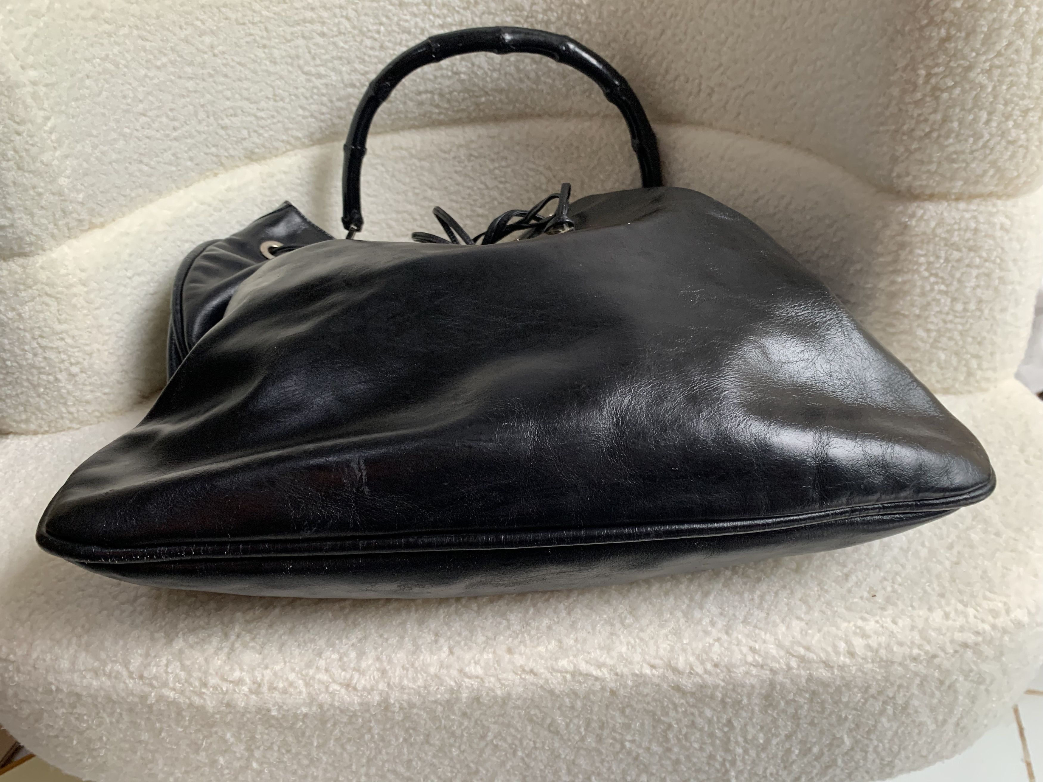 Gucci Authentic Gucci Bamboo Top Handle Hobo Bag Size ONE SIZE - 13 Thumbnail