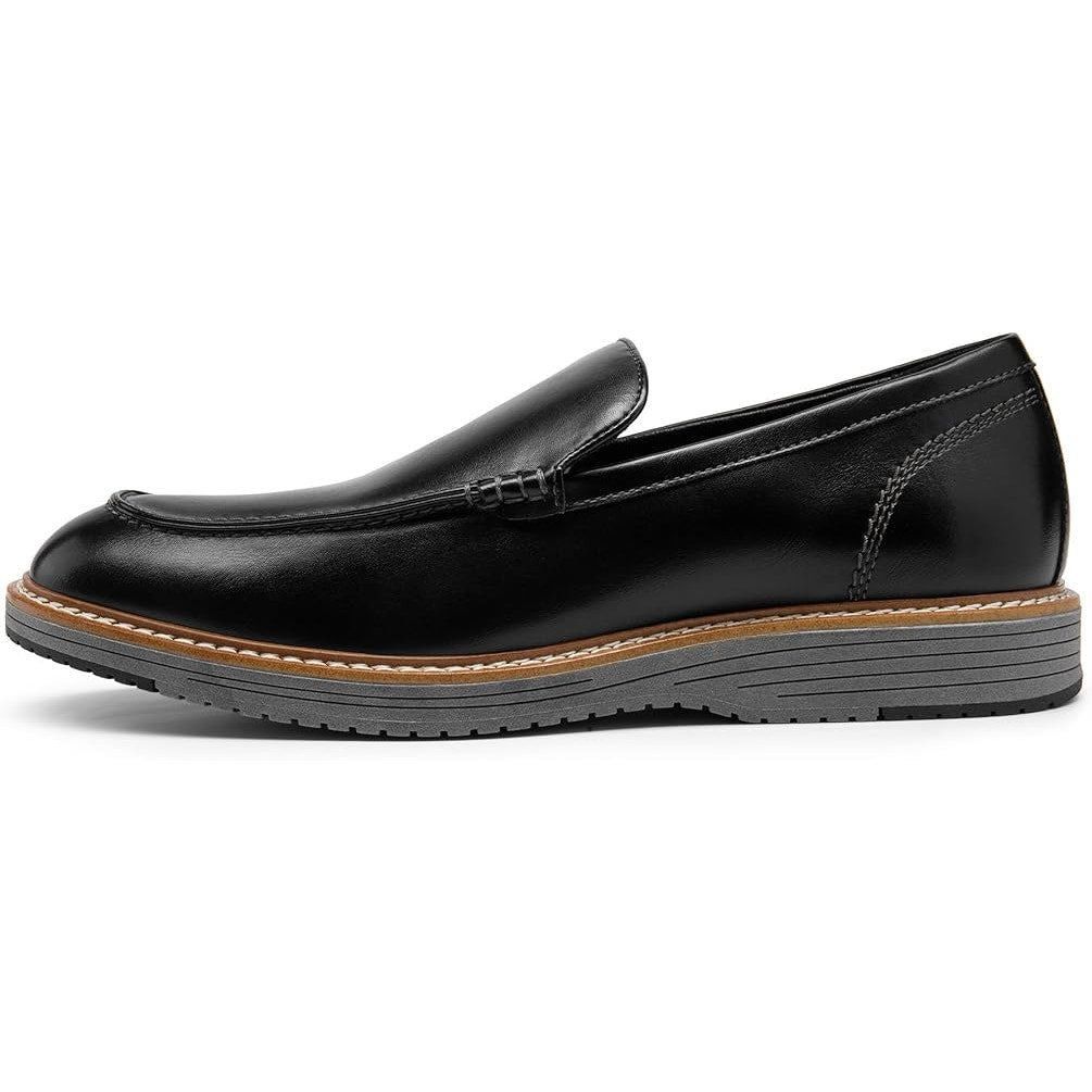Other Bruno Marc Size 12 Black Faux Leather Classic Loafers Size US 12 / EU 45 - 2 Thumbnail