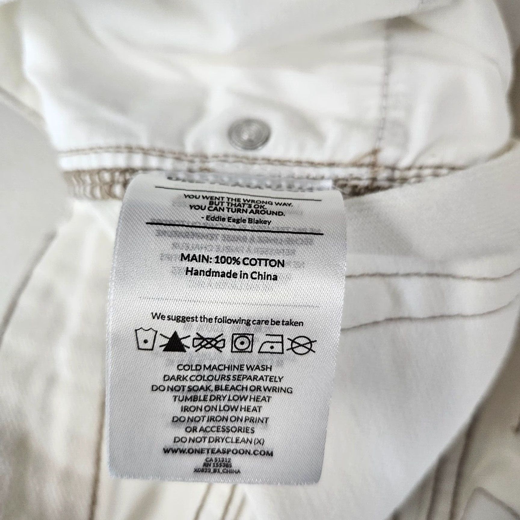 Vintage VINTAGE One Teaspoon Womens High Waist Bonita Denim Shorts Sz 30 White Size 30" / US 8 / IT 44 - 3 Thumbnail