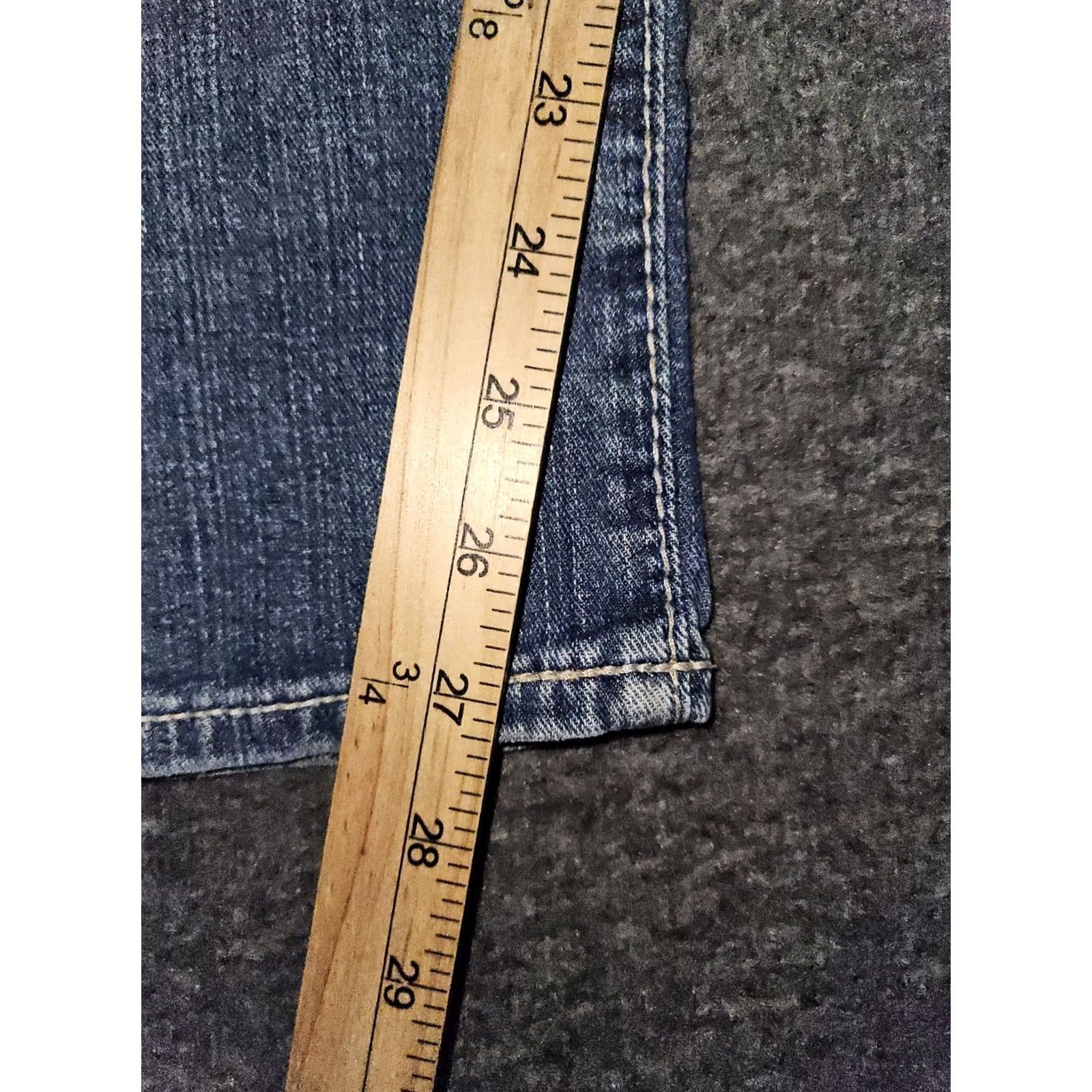 Vintage BIG STAR Sydney Boyfriend Jeans Women's 32 Mid Rise Blue Distressed Cowgirl Denim Size 24" / US 00 / IT 34 - 6 Thumbnail
