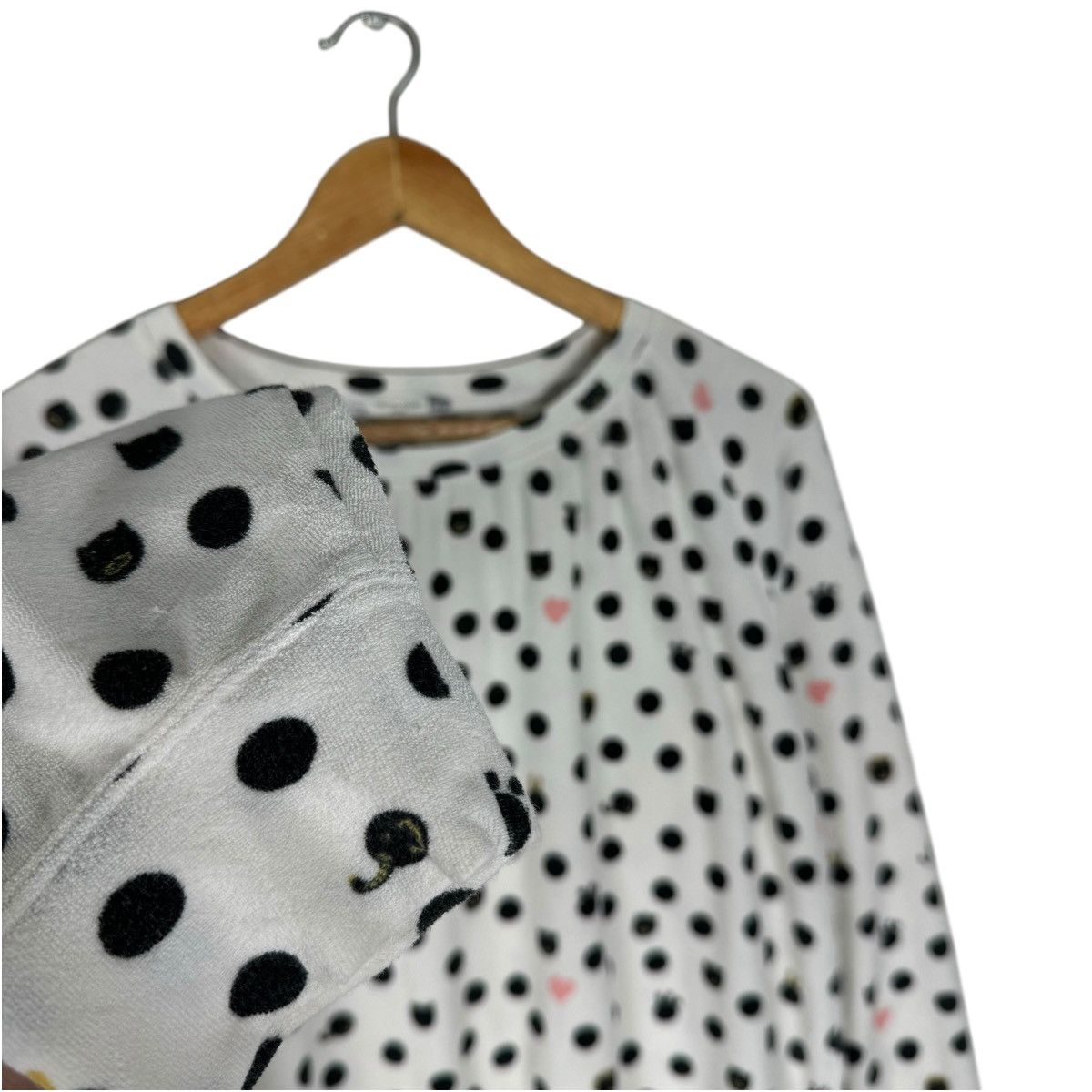 Issey Miyake × Japanese Brand × Tsumori Chisato ⚡️TSUMORI CHISATO SLEEP IS POLKA DOT SWEATER Size M / US 6-8 / IT 42-44 - 4 Thumbnail