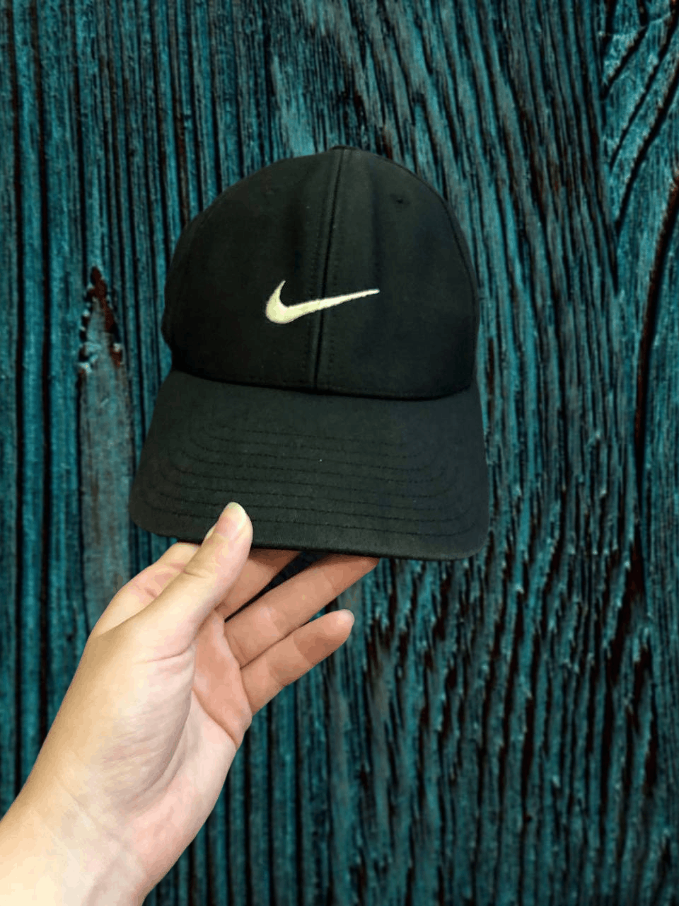 Nike Black Cap One Size Logo Center Nike Y2K Size ONE SIZE - 1 Thumbnail