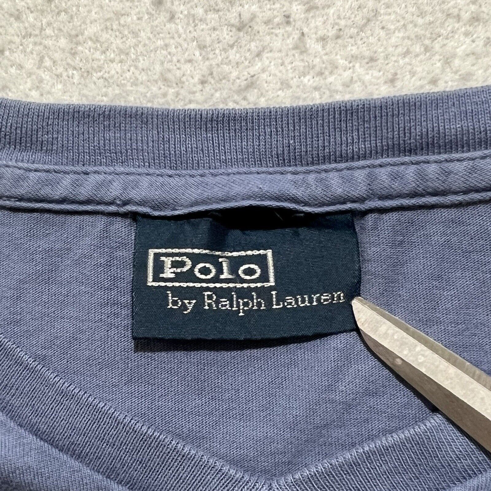Polo Ralph Lauren Polo Ralph Lauren V Neck Blue T Shirt Yellow Pony Logo Size US M / EU 48-50 / 2 - 3 Thumbnail