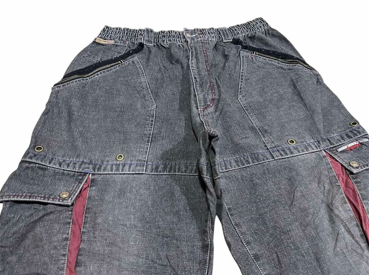 Hobo × JNCO 🔥Sick Y2K Hobo Denim Baggy Multi Pockets Size US 34 / EU 50 - 3 Thumbnail