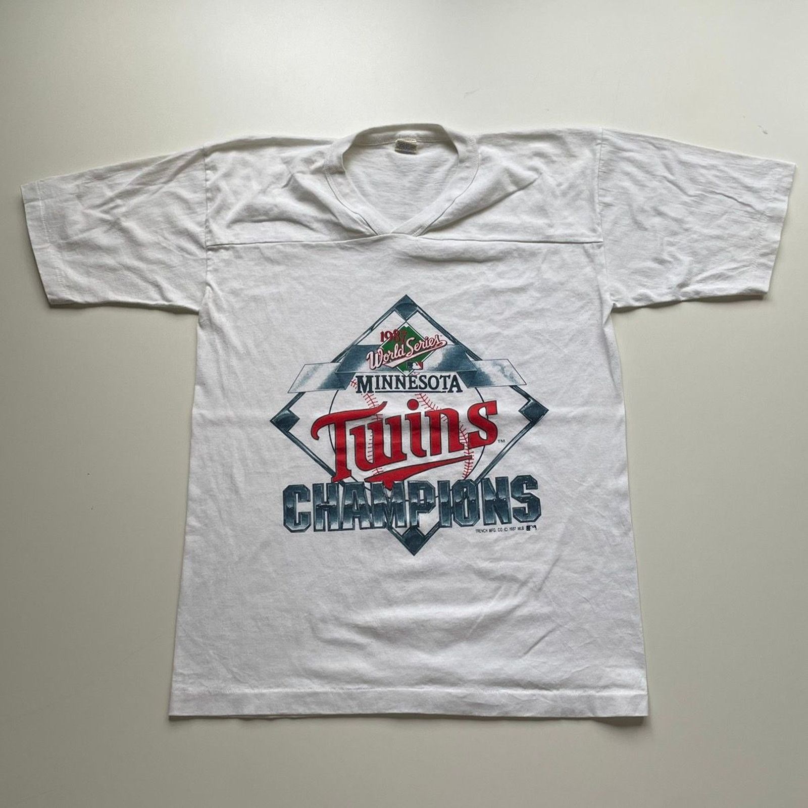 Vintage Minnesota Twins MLB 1987 World Series T Shirt Medium