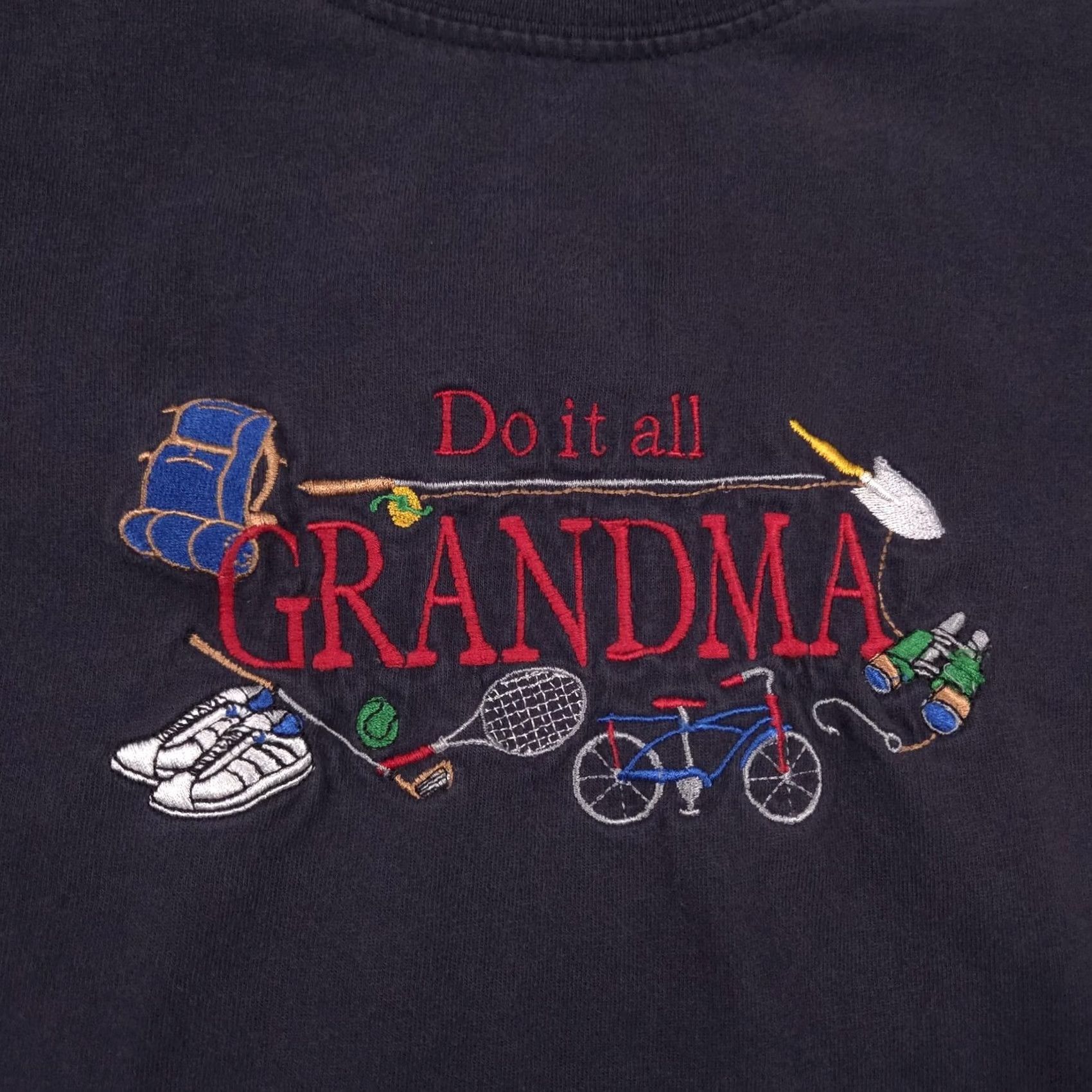 Vintage VINTAGE ME Energy Sportswear Shirt Womens XL Do It All Grandma Embroidered Tee Size XL / US 12-14 / IT 48-50 - 4 Thumbnail