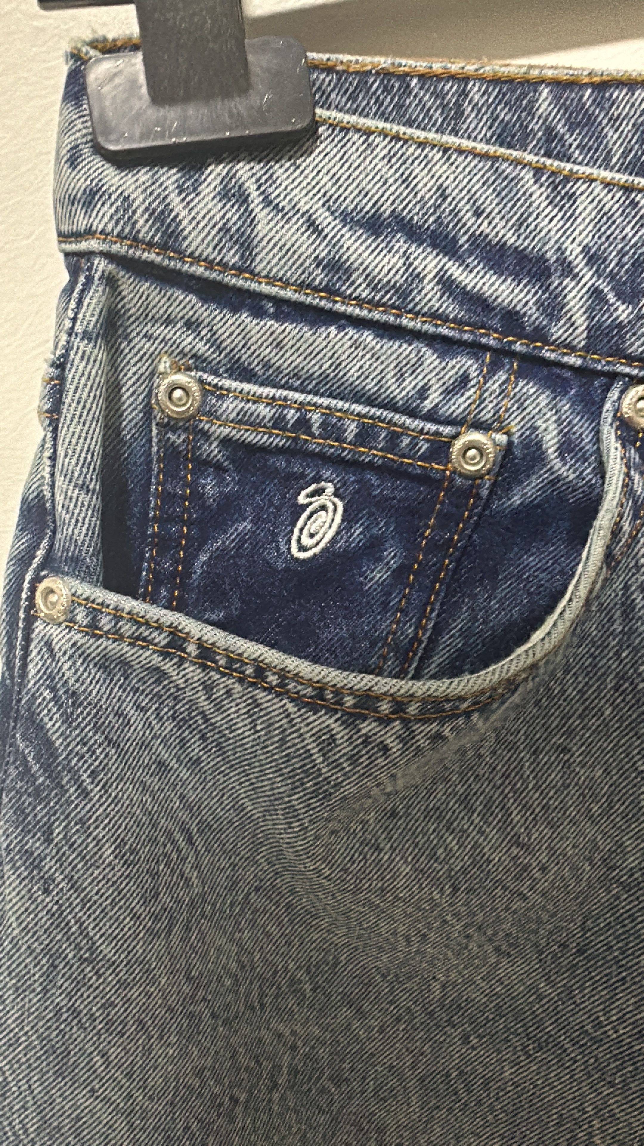Stussy Stussy Big Ol Jean Denim Washed Blue Size 28 Size US 28 / EU 44 - 3 Thumbnail