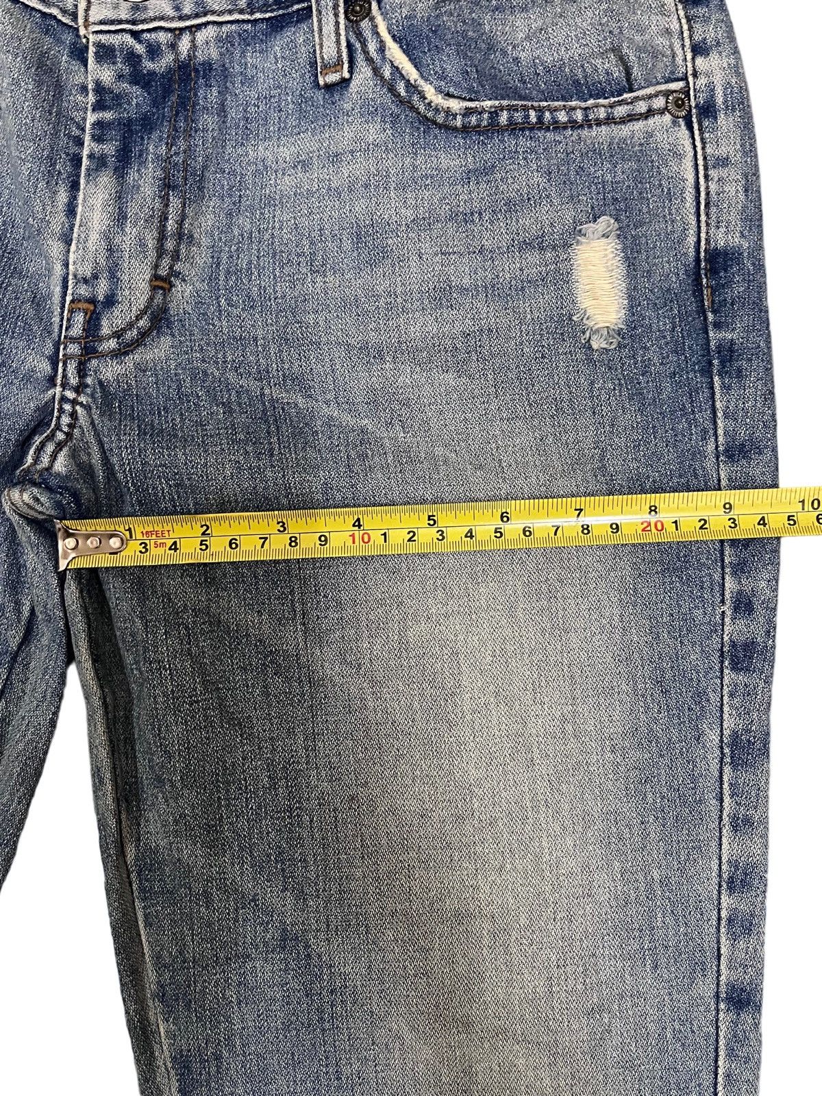 American Apparel × American Eagle Outfitters × American Rag Vintage AOE Distressed Flare Mud Wash Style Jeans Size US 33 - 13 Thumbnail