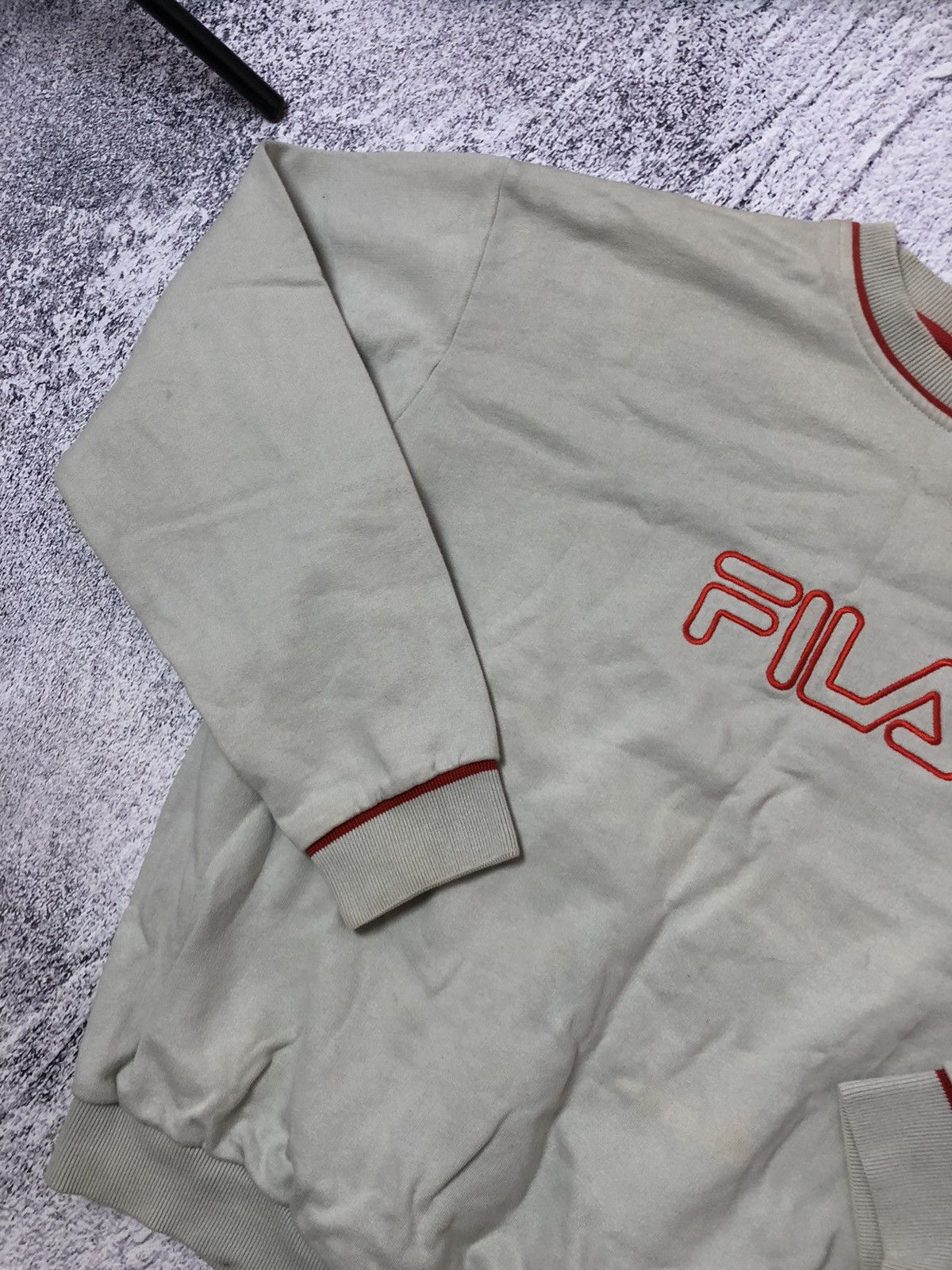 Fila × Vintage Men’s vintage sweater Fila size M y2k drill sport Size US M / EU 48-50 / 2 - 5 Thumbnail