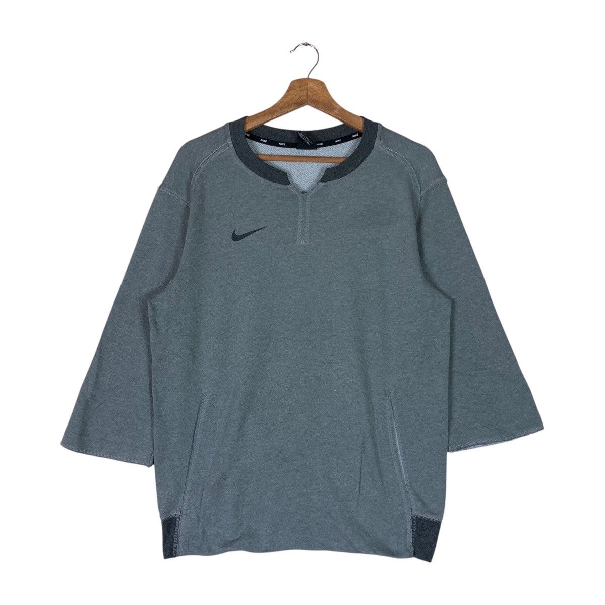 Nike Vintage Nike Three Quarter Pullover Jumper Sweatshirt Size US S / EU 44-46 / 1 - 1 Thumbnail
