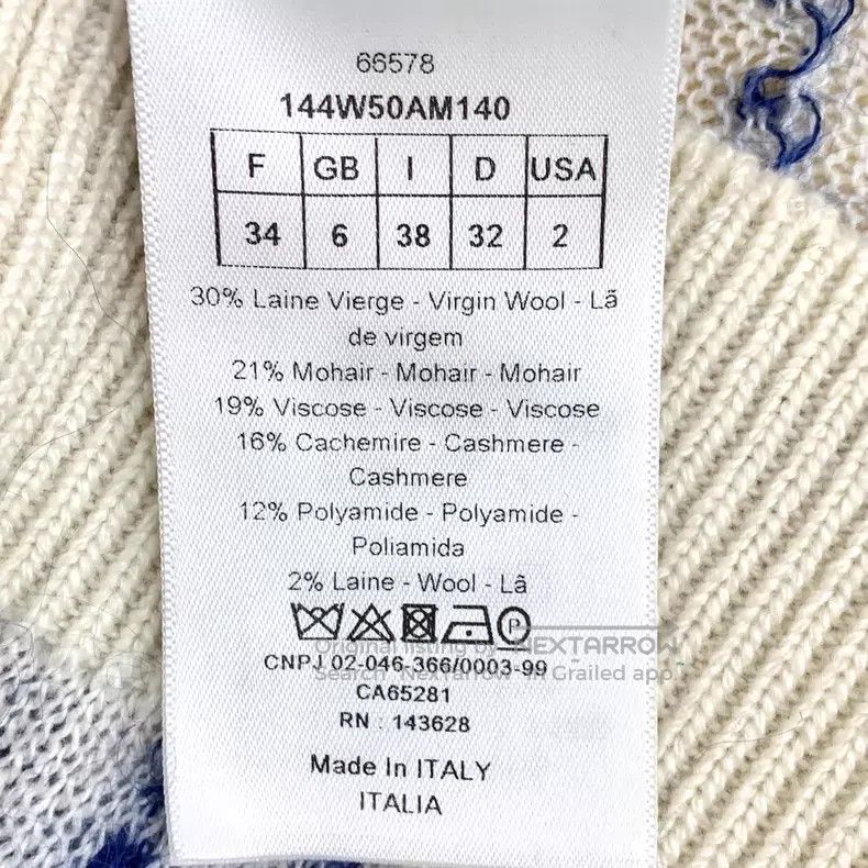 Dior Dior Blue plaid wool round-neck sleeveless knitted vest Size XXS / US 00 / IT 34 - 6 Thumbnail