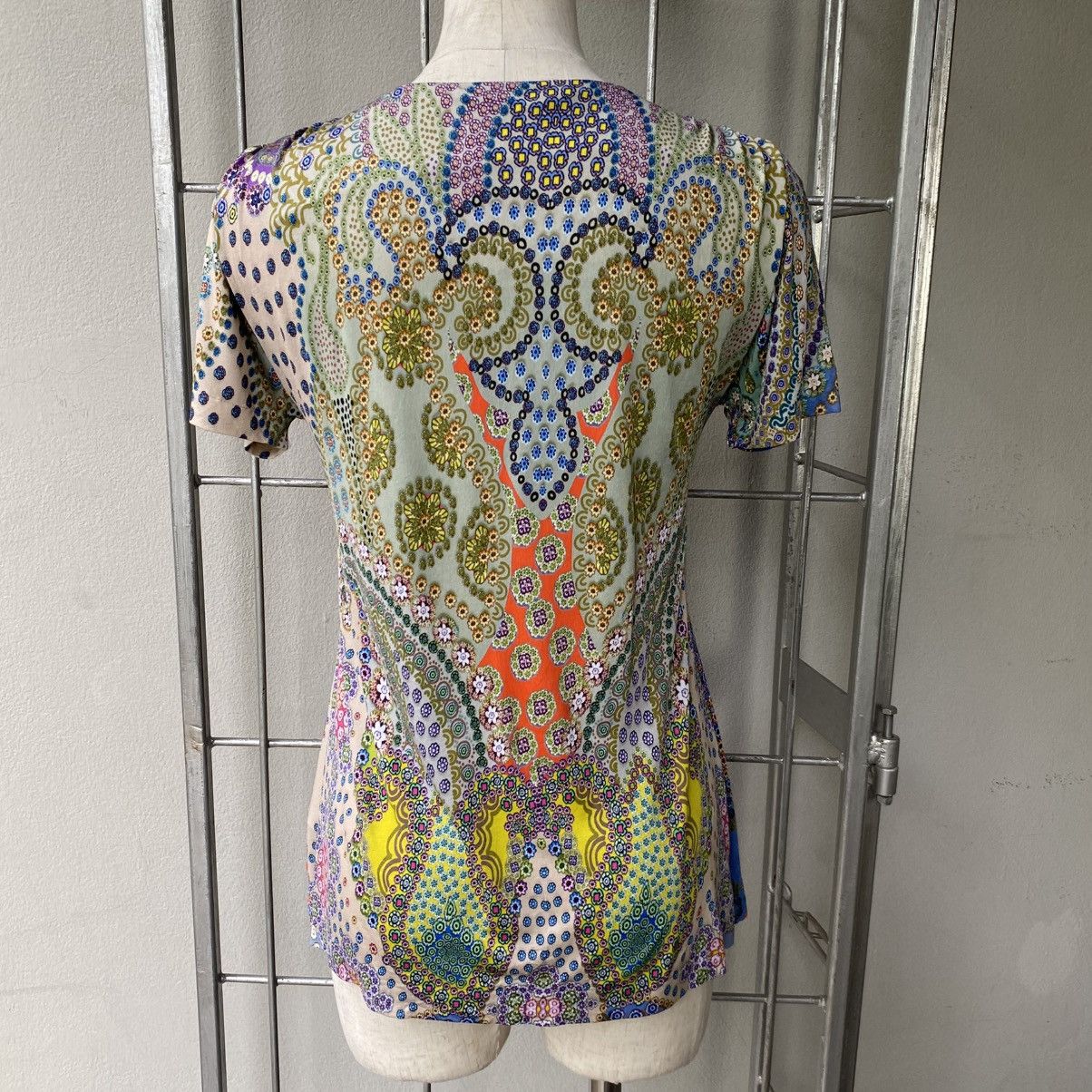 Etro ETRO Milano Multicolor Paisley Print Scoop Neck Top Size M / US 6-8 / IT 42-44 - 13 Thumbnail