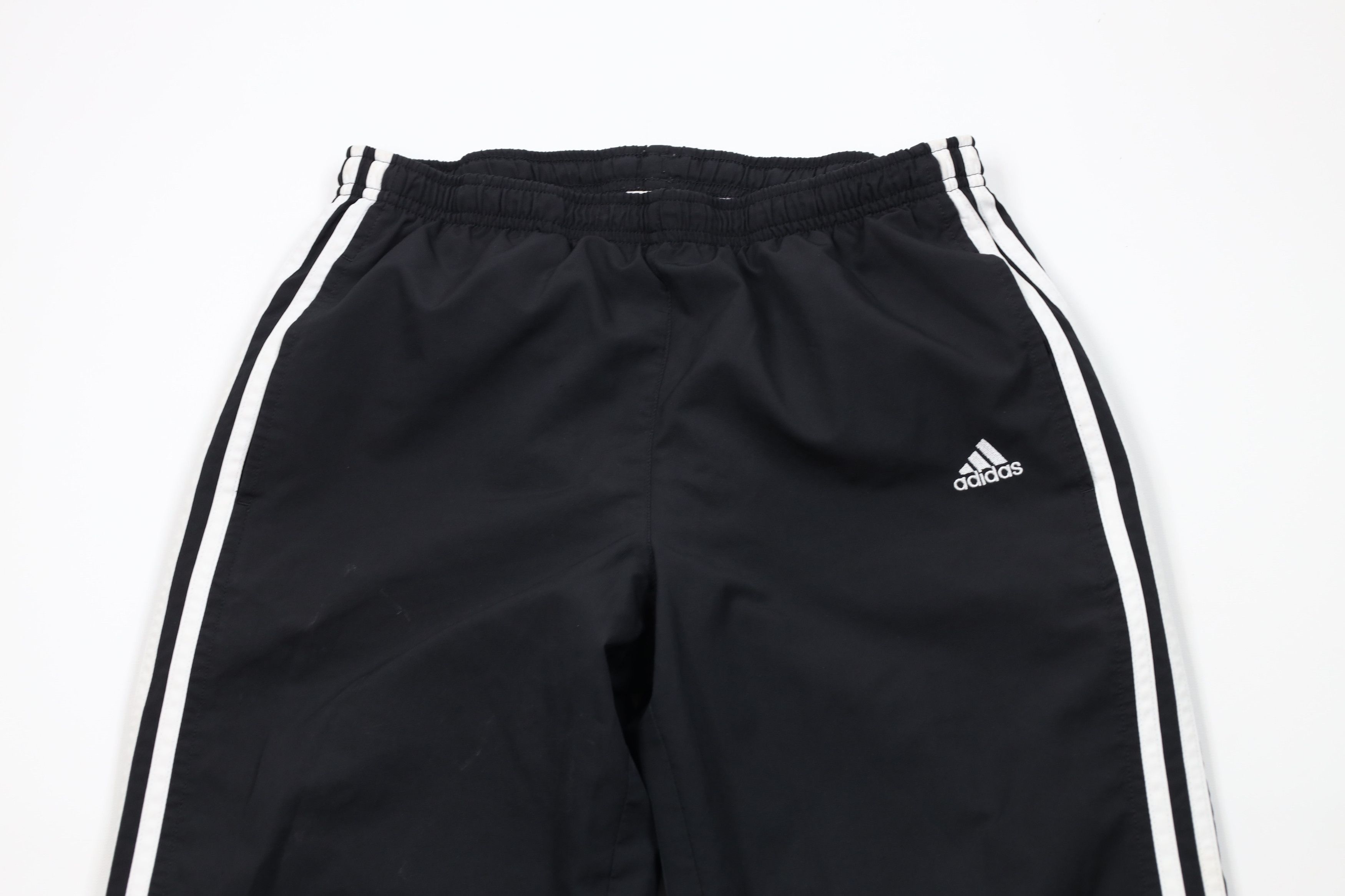 Adidas × Vintage Vintage Adidas Spell Out Striped Lined Windbreaker Pants Size 26" / US 2 / IT 38 - 2 Thumbnail