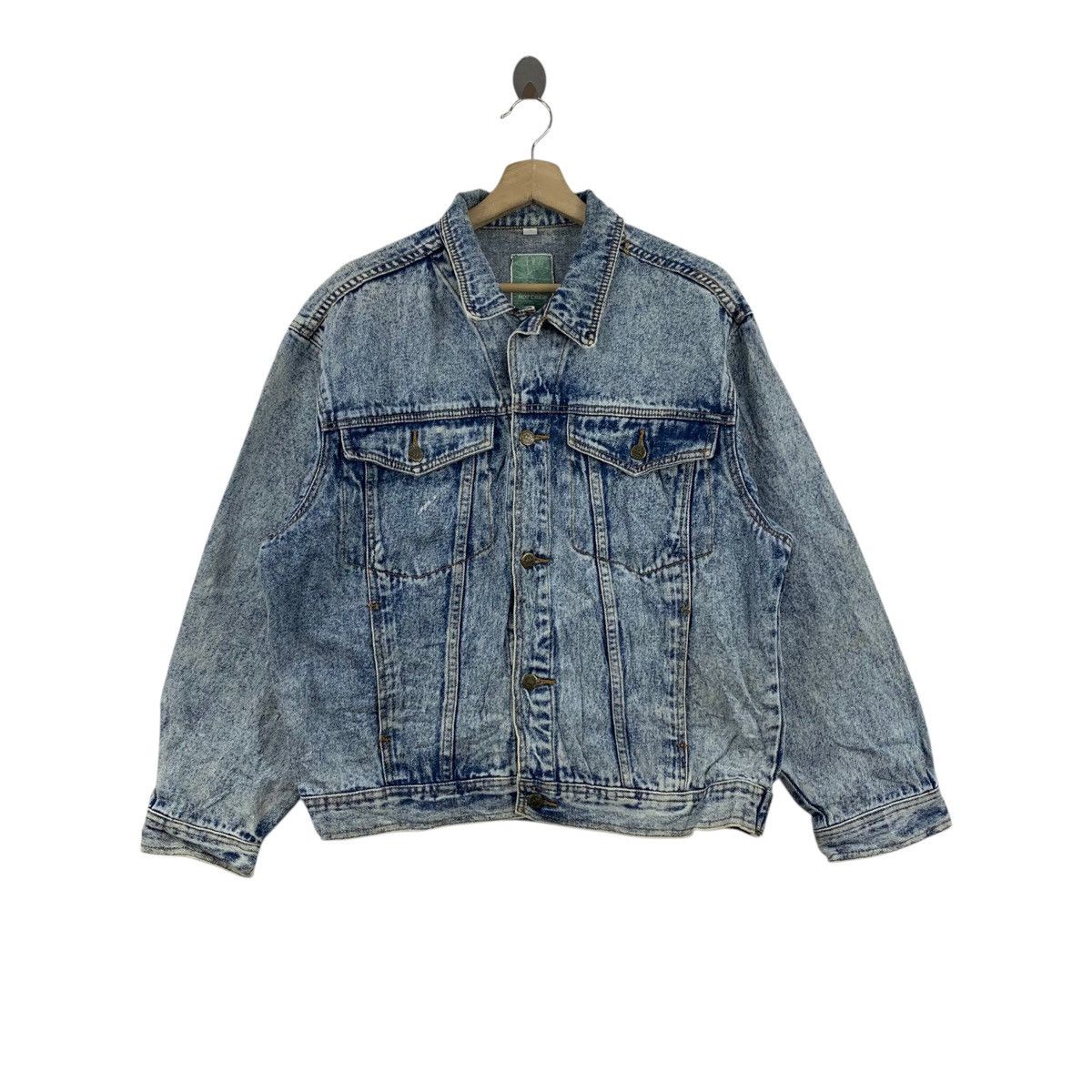 Japanese Brand HOT CREW Japan Type-3 Motorcycle Bike Jeans Jacket Size US L / EU 52-54 / 3 - 1 Thumbnail