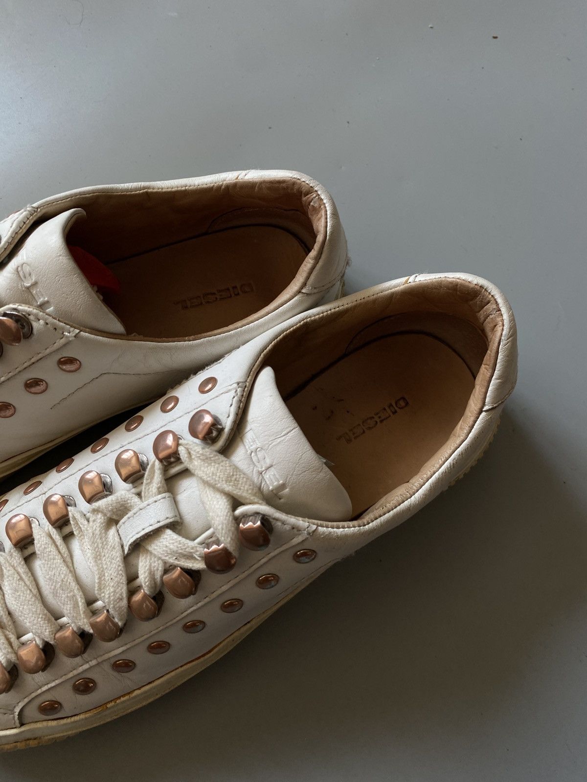 Diesel DIESEL y2k leather sneakers with metal buttons Size US 9 / IT 39 - 5 Thumbnail