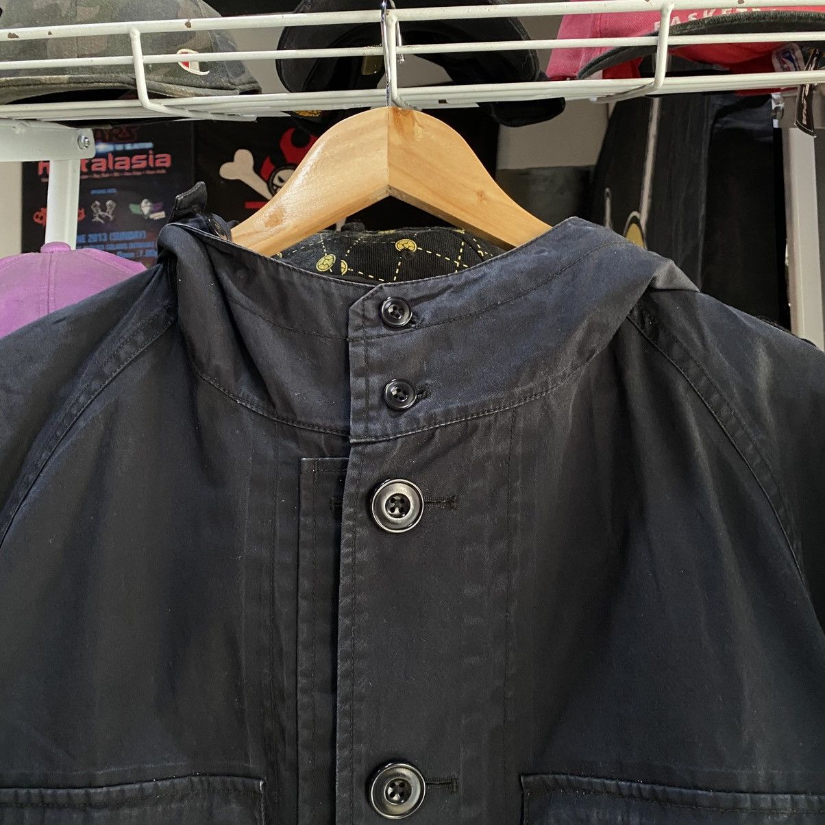 Japanese Brand × Lemaire × Uniqlo Uniqlo and Lemaire Black Light Jacket Hooded Size US M / EU 48-50 / 2 - 10 Thumbnail
