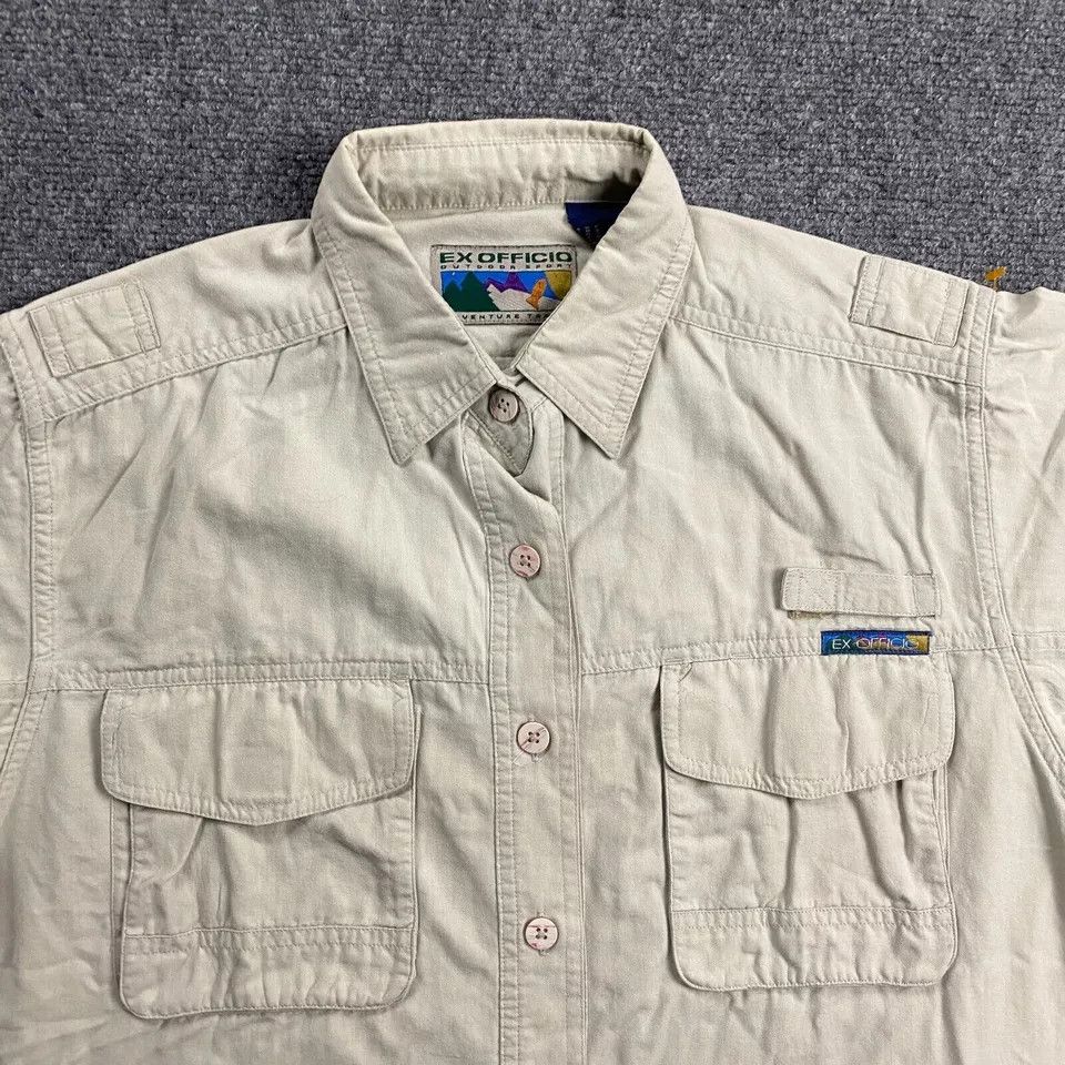ExOfficio Exofficio Shirt Women's Medium Top Button Up Travel Hiking Size M / US 6-8 / IT 42-44 - 2 Thumbnail