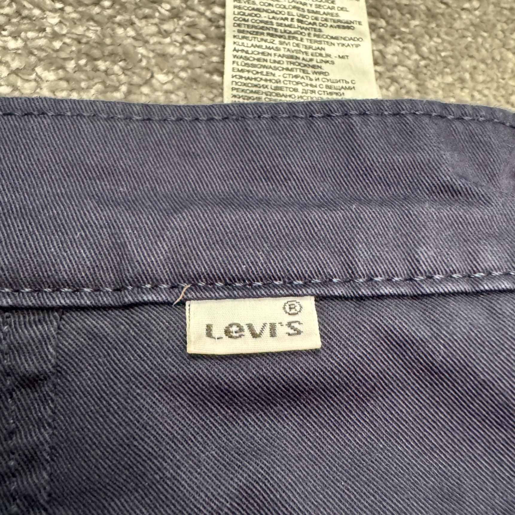 Bonobos Levi's Cotton Chino Pants Mens 36x30 Navy Blue Straight Leg Flat Front Classic Size US 36 / EU 52 - 5 Thumbnail