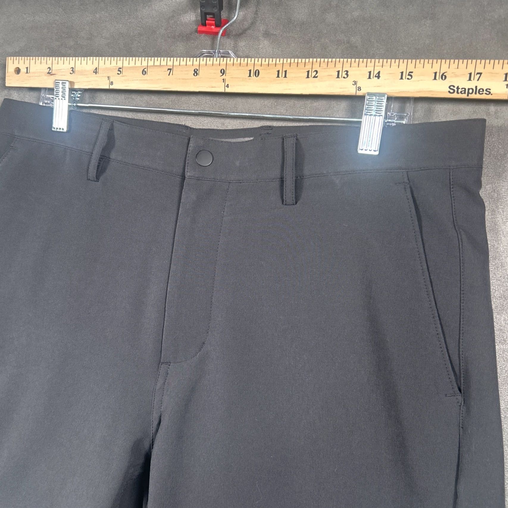 Vintage Proof Mens Shorts 34 Dark Gray Nomad Chino Flat Front Casual Travel Workwear Shorts Size US 34 / EU 50 - 2 Thumbnail
