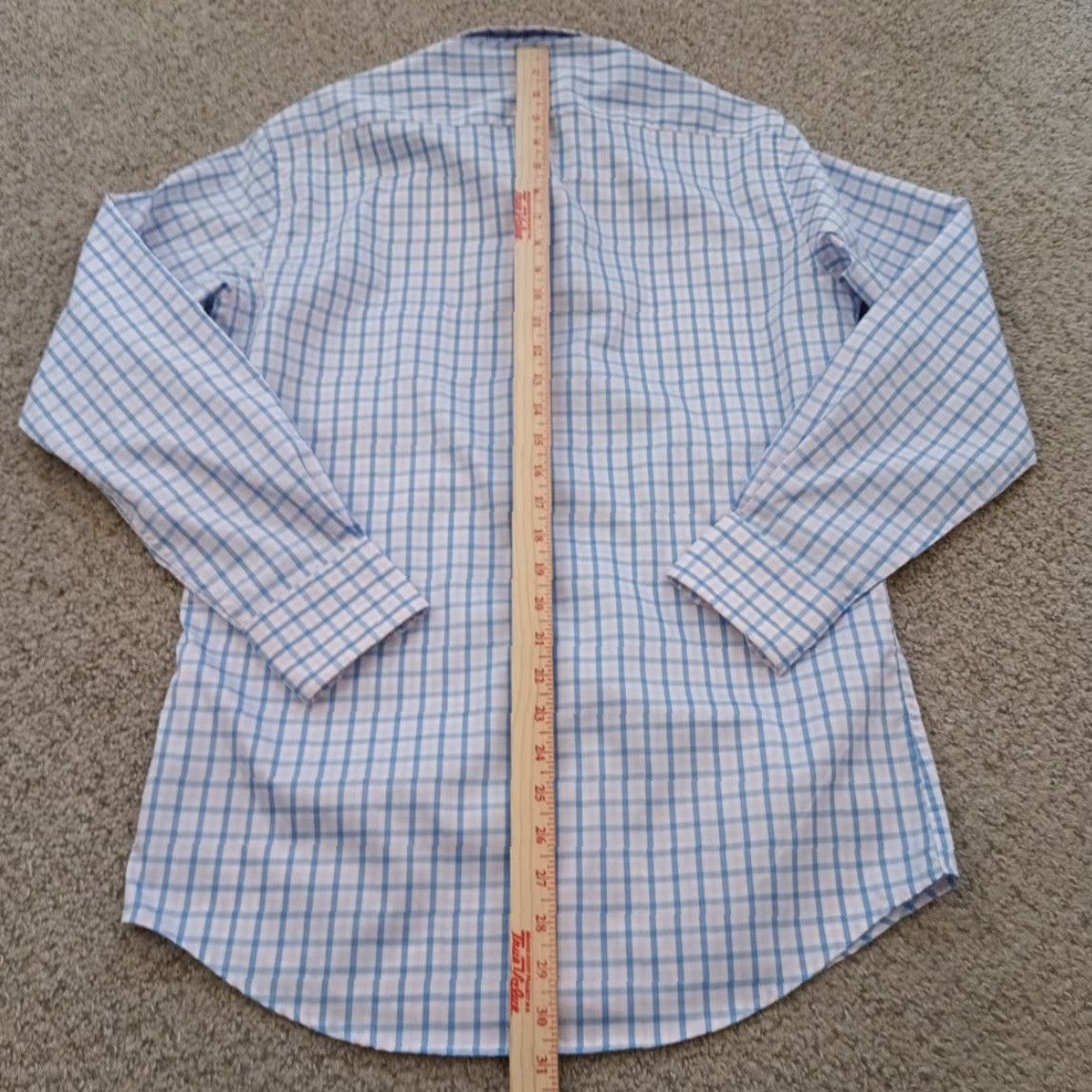 Tailorbyrd TAILORBYRD Shirt Mens Small Pink Blue Plaid Long Sleeve Button-Down Performance Size US S / EU 44-46 / 1 - 6 Thumbnail
